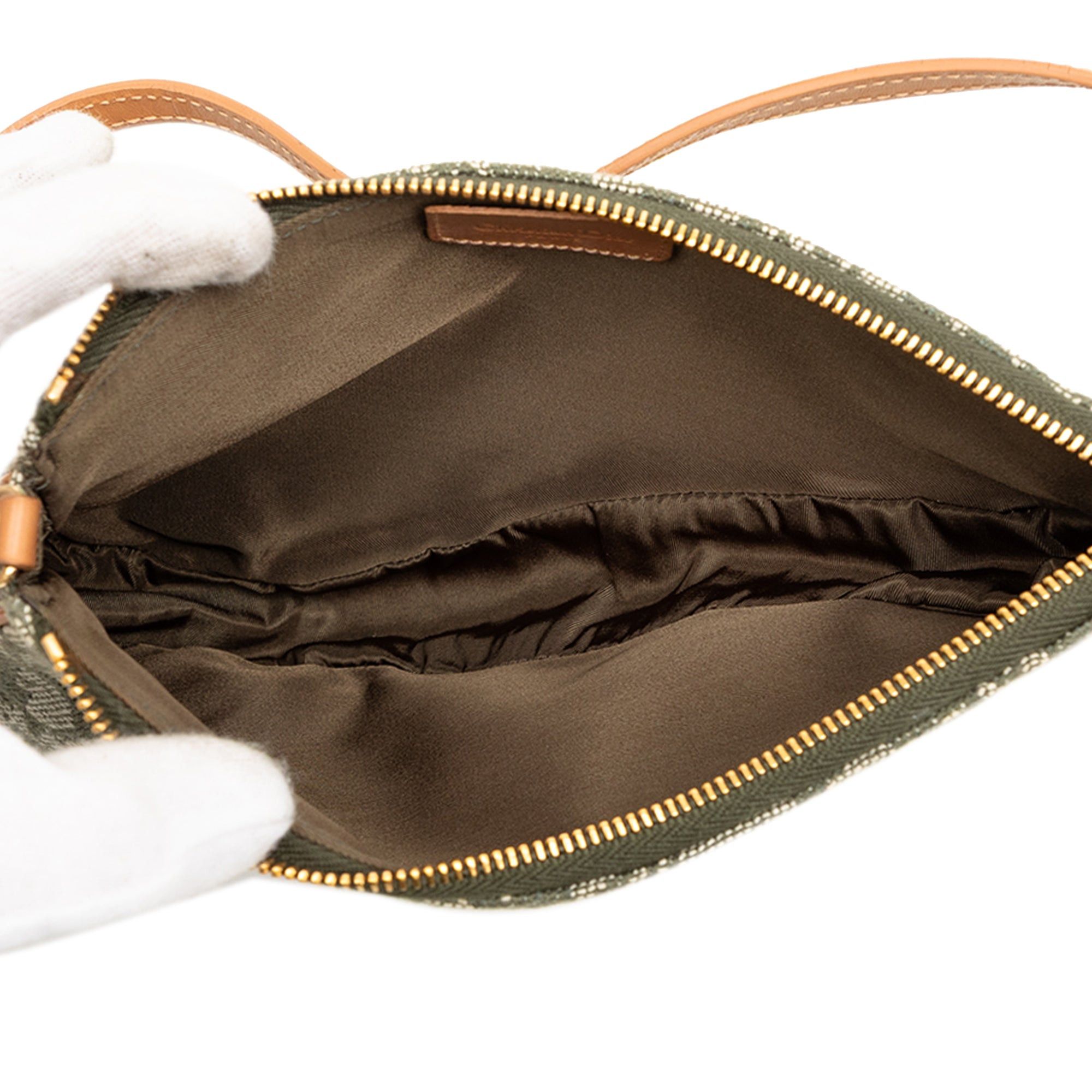 Dior Mini Diorissimo Canvas Saddle Pochette Size ONE SIZE - 4 Thumbnail