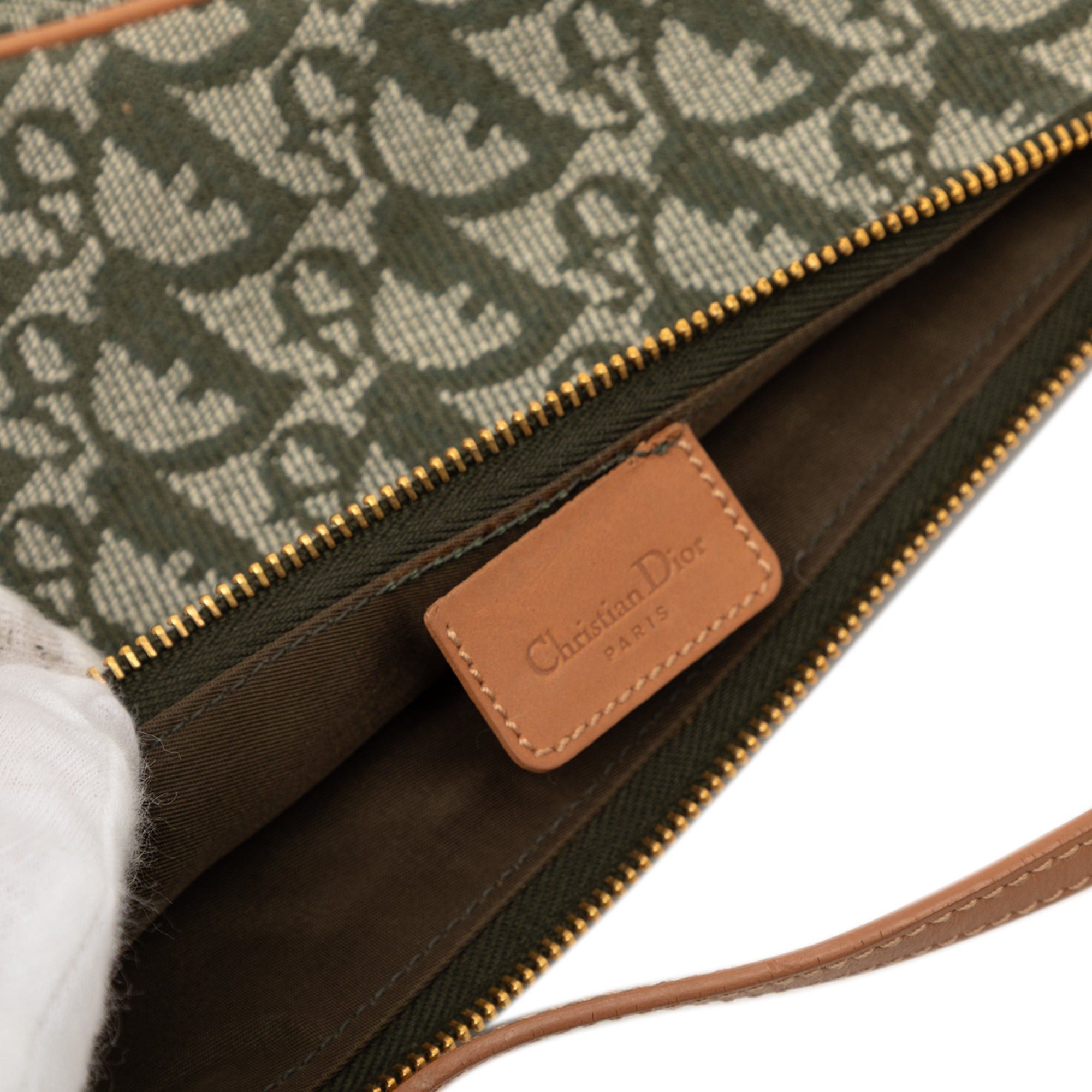 Dior Mini Diorissimo Canvas Saddle Pochette Size ONE SIZE - 7 Thumbnail