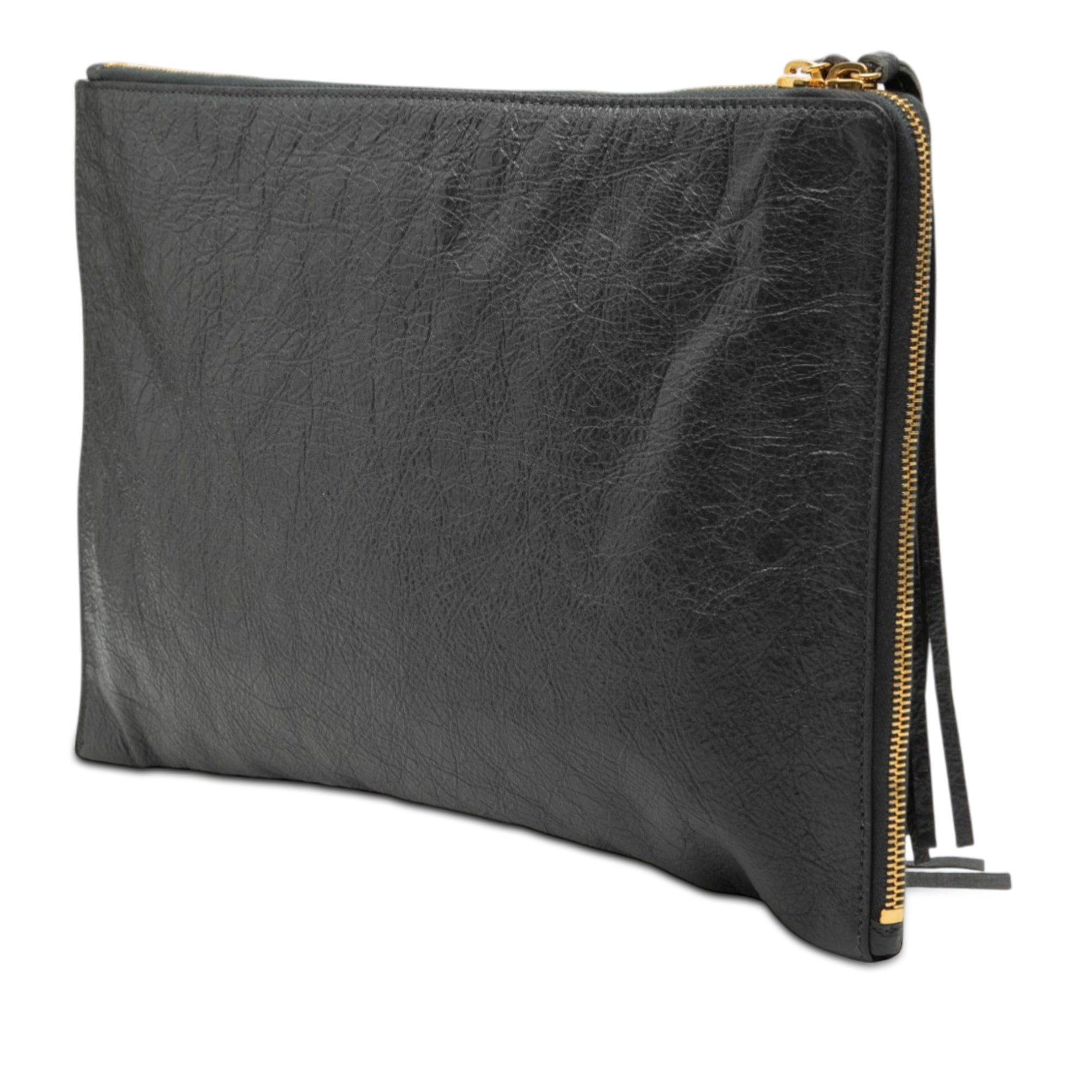 Balenciaga Lambskin Motocross Classic Zip Around Flat Clutch Size ONE SIZE - 2 Thumbnail