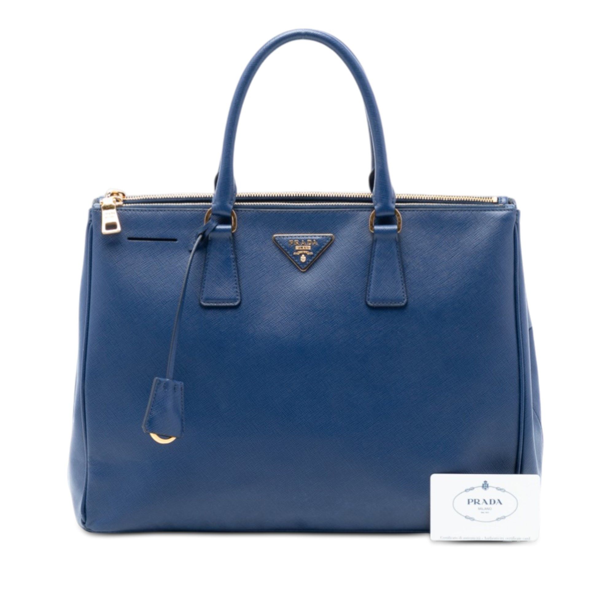 Prada Large Saffiano Lux Galleria Double Zip Tote Size ONE SIZE - 7 Thumbnail