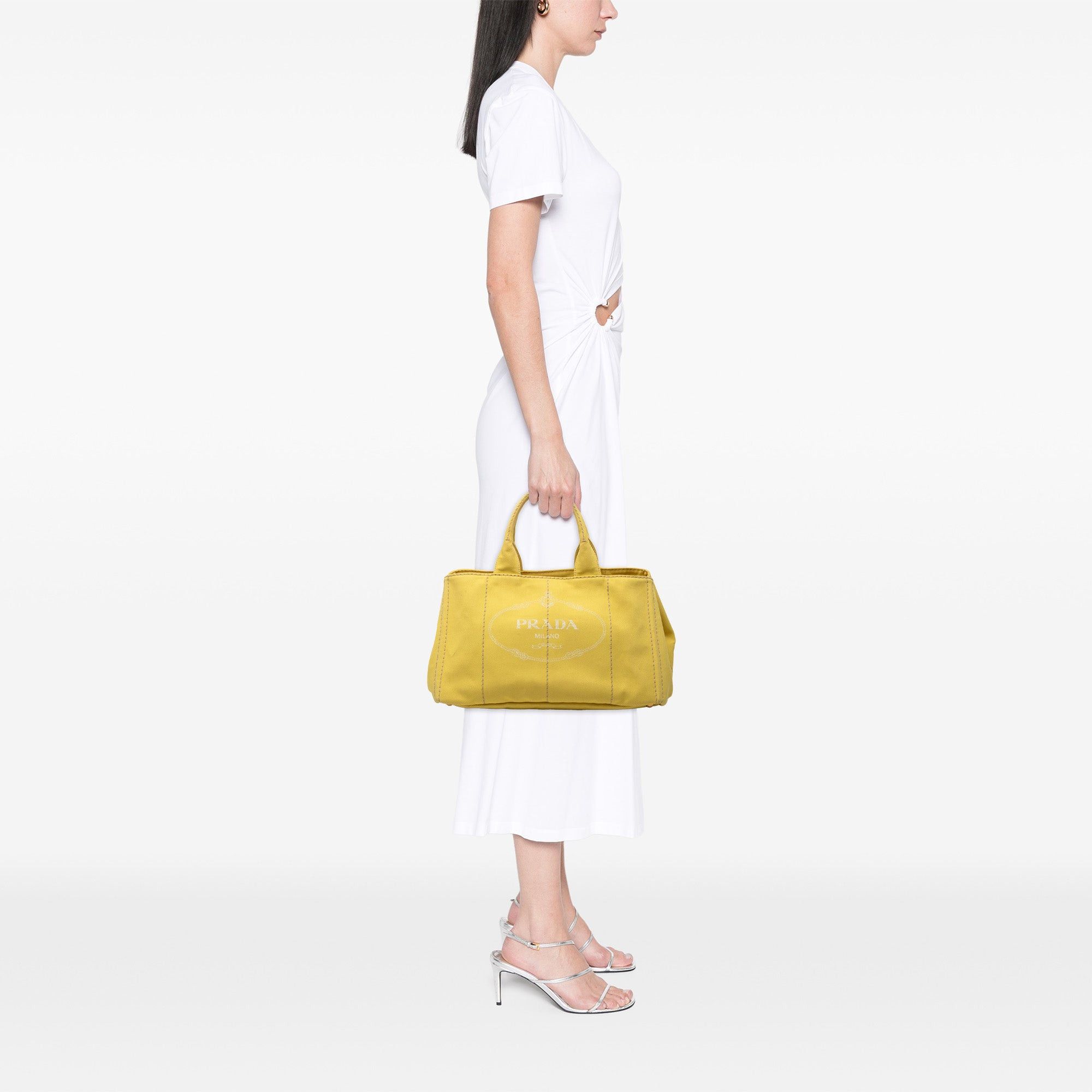 Prada Large Canvas Canapa Logo Satchel Size ONE SIZE - 8 Thumbnail