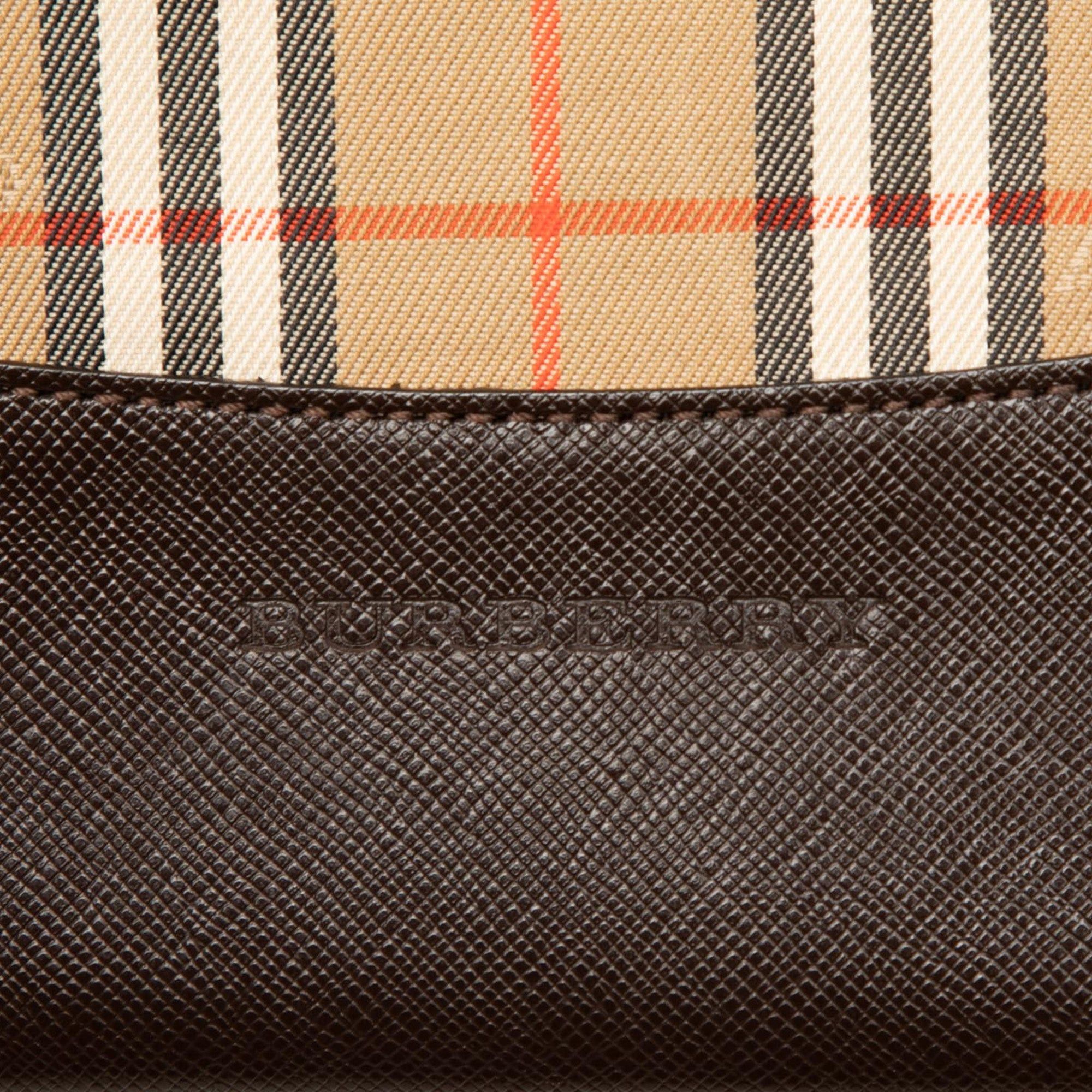 Burberry Haymarket Check Canvas Handbag Size ONE SIZE - 5 Thumbnail