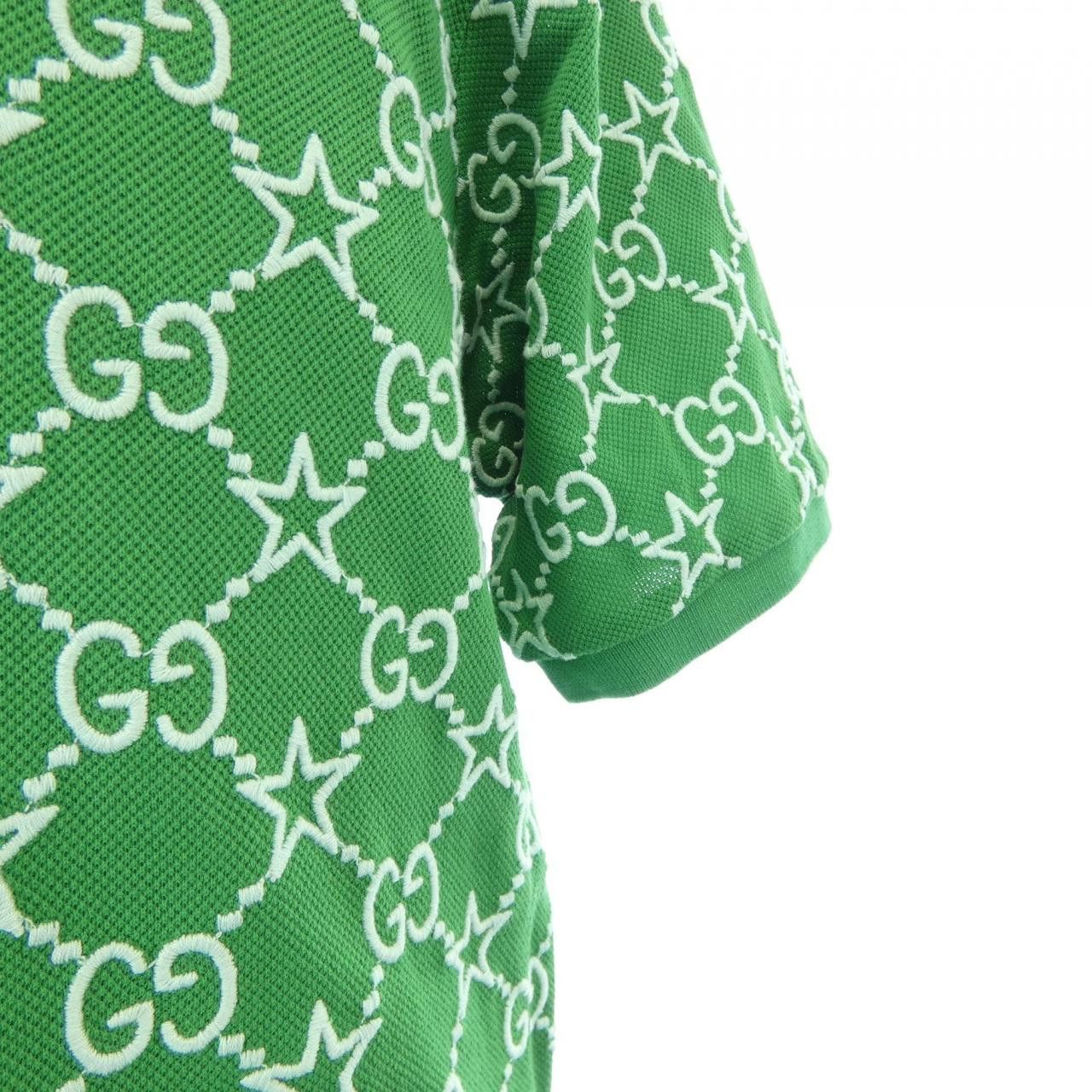 Gucci Gucci Gucci GG Stretch Cotton Polo Shirt Textile T-Shirts 696071XJEE9 DUTY FREE for USA Size ONE SIZE - 6 Thumbnail