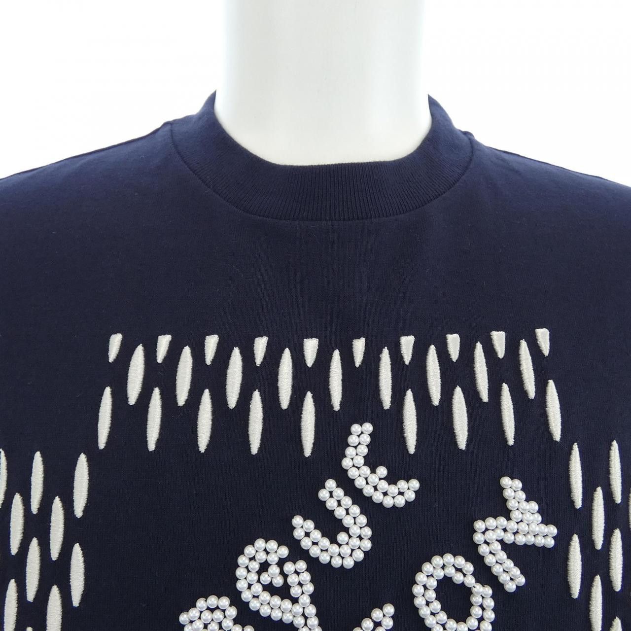 Louis Vuitton Louis Vuitton Louis Vuitton Embroidered Signature Cotton T Shirt Textile T-Shirts HQY71WNPL DUTY FREE for USA Size ONE SIZE - 5 Thumbnail