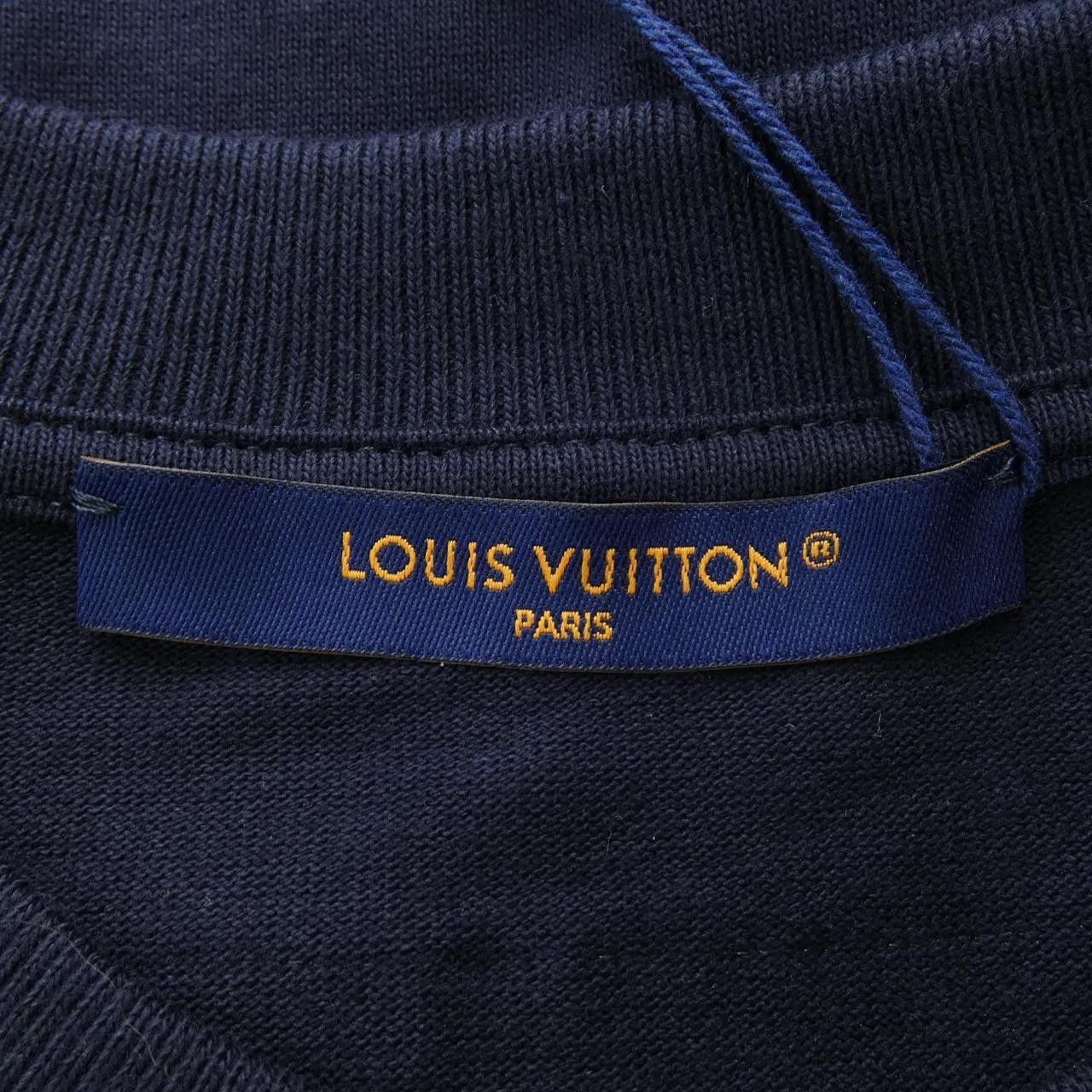 Louis Vuitton Louis Vuitton Louis Vuitton Embroidered Signature Cotton T Shirt Textile T-Shirts HQY71WNPL DUTY FREE for USA Size ONE SIZE - 4 Thumbnail