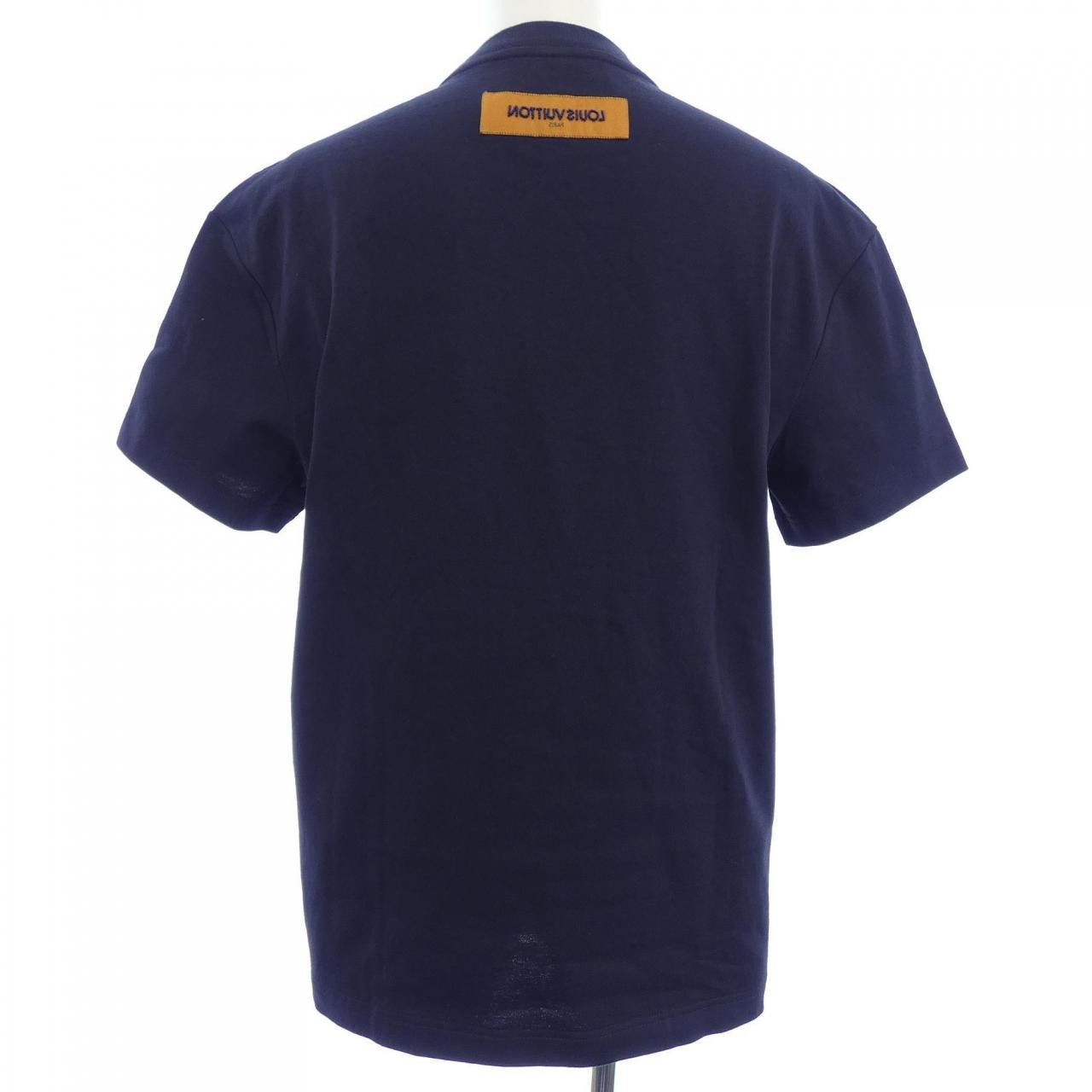 Louis Vuitton Louis Vuitton Louis Vuitton Embroidered Signature Cotton T Shirt Textile T-Shirts HQY71WNPL DUTY FREE for USA Size ONE SIZE - 2 Thumbnail