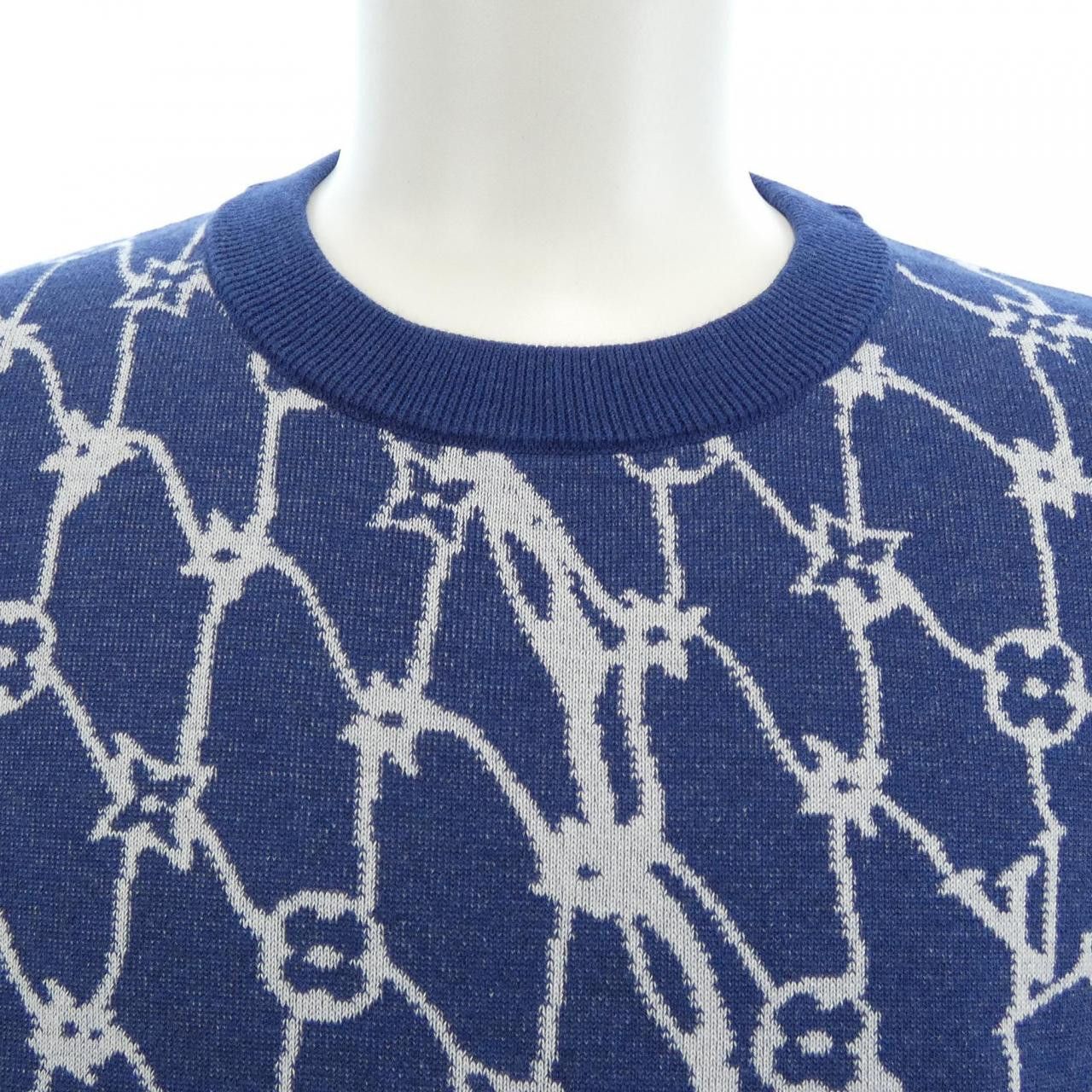 Louis Vuitton Louis Vuitton Louis Vuitton Cotton Short Sleeve Crew Neck Knit Textile Tops HRN16WAUR DUTY FREE for USA Size ONE SIZE - 5 Thumbnail