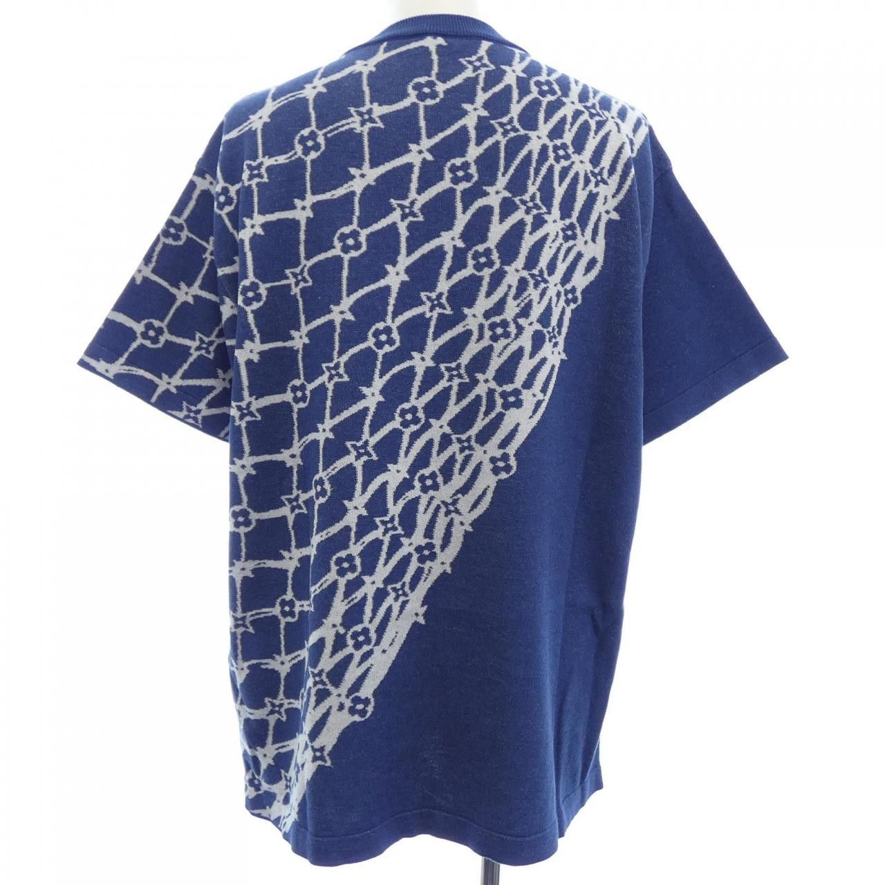 Louis Vuitton Louis Vuitton Louis Vuitton Cotton Short Sleeve Crew Neck Knit Textile Tops HRN16WAUR DUTY FREE for USA Size ONE SIZE - 2 Thumbnail