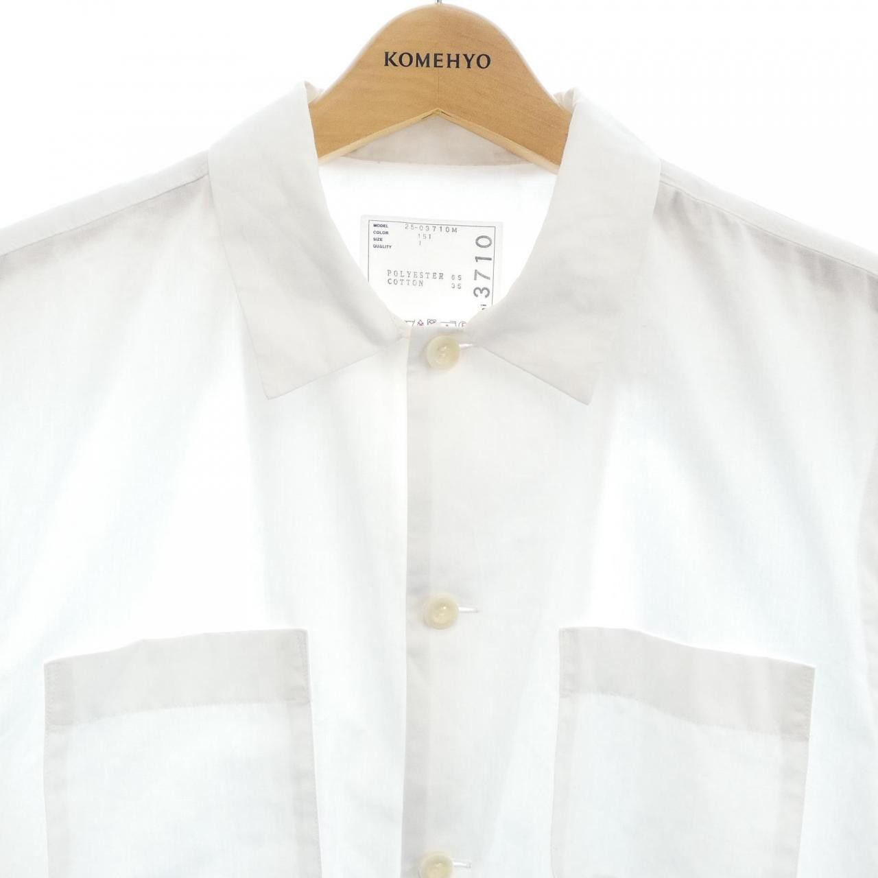 Sacai Sacai Sacai Short Sleeve Shirt Textile Tops 25-03710M DUTY FREE for USA Size ONE SIZE - 5 Thumbnail