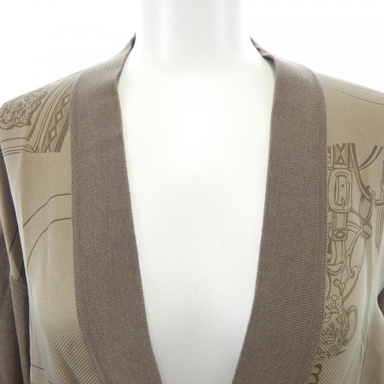 Hermes Hermes Hermes Twillene Silk Cardigan Textile Tops DUTY FREE for USA Size ONE SIZE - 5 Thumbnail