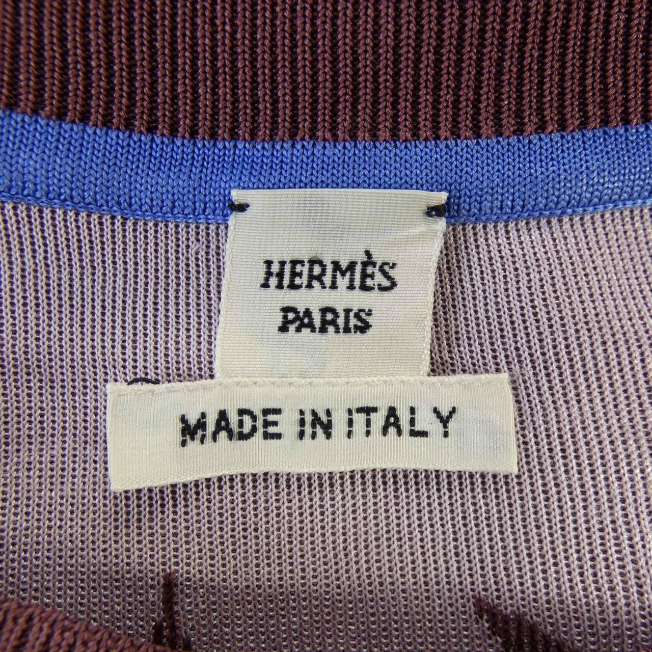 Hermes Hermes Hermes LE CHARME DORPHEE Twillene Knit Top Textile Tops DUTY FREE for USA Size ONE SIZE - 4 Thumbnail
