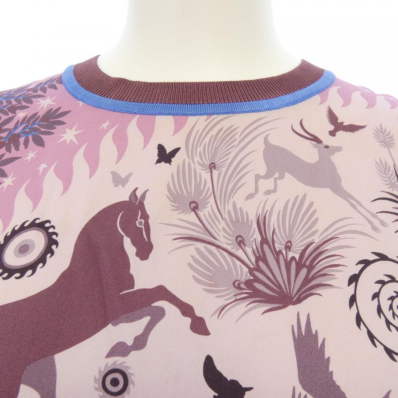 Hermes Hermes Hermes LE CHARME DORPHEE Twillene Knit Top Textile Tops DUTY FREE for USA Size ONE SIZE - 5 Thumbnail
