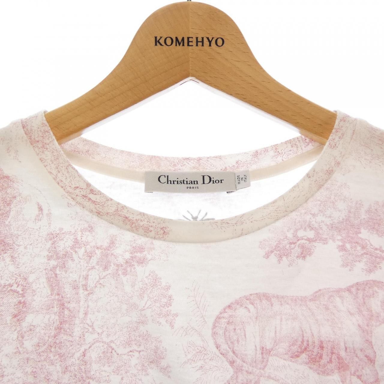 Dior Dior Christian Dior Toile De Jouy Sauvage Cotton T Shirt Textile T-Shirts 443T09A4498 DUTY FREE for USA Size ONE SIZE - 5 Thumbnail