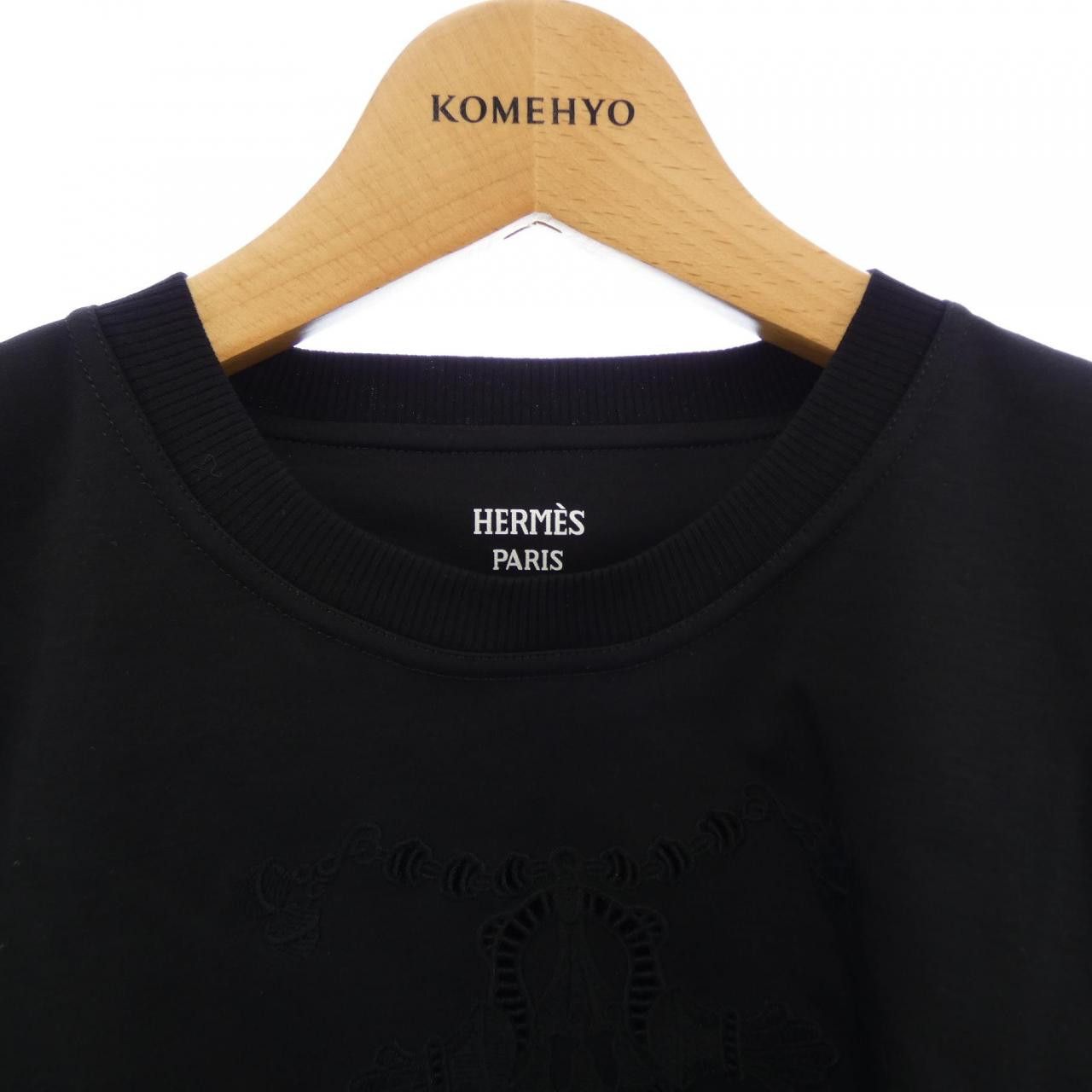 Hermes Hermes Hermes Parfroy T Shirt Textile T-Shirts 5H4625DC DUTY FREE for USA Size ONE SIZE - 5 Thumbnail