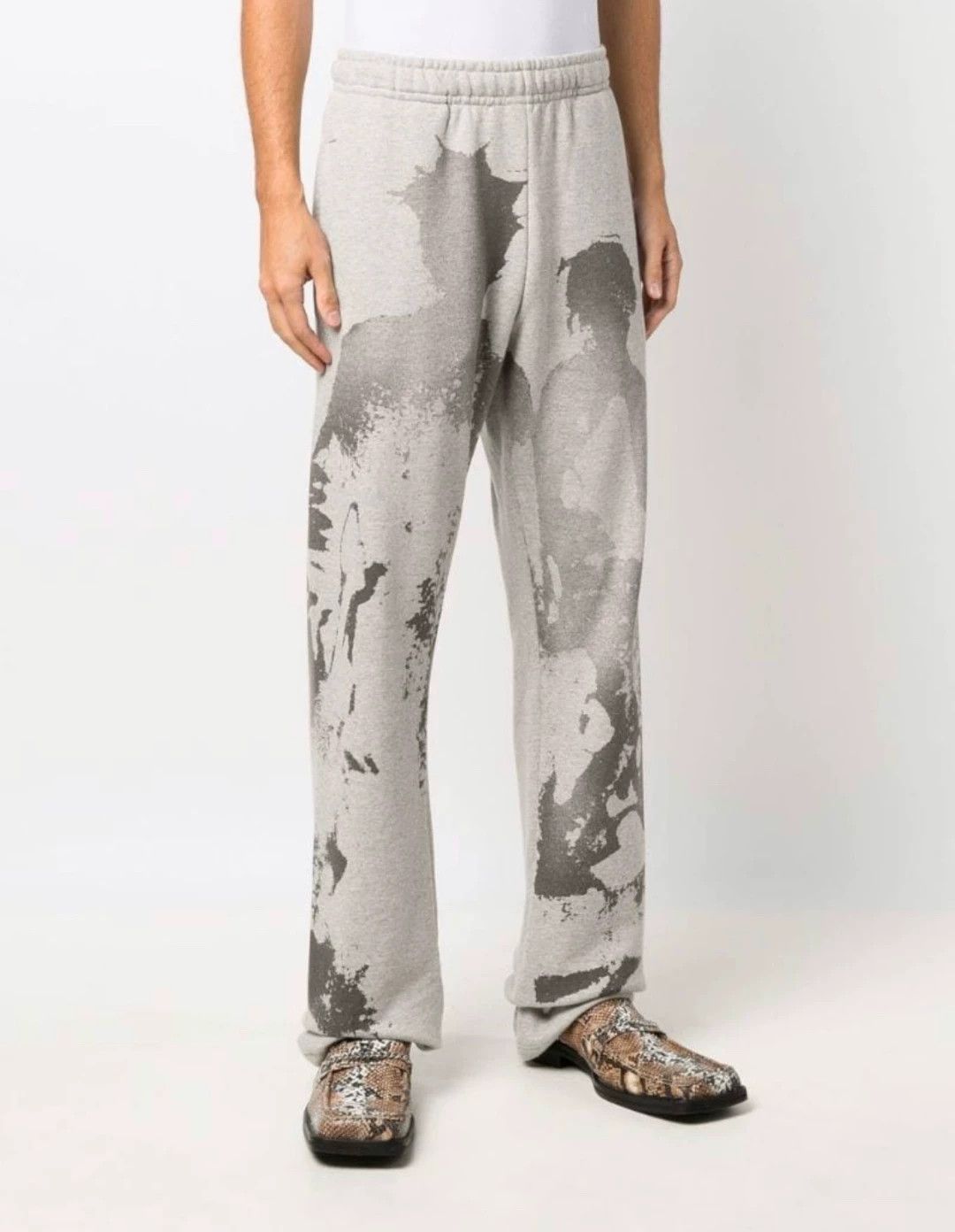Misbhv Gray Sweatpants with Black Abstract Print Size US 32 / EU 48 - 2 Thumbnail