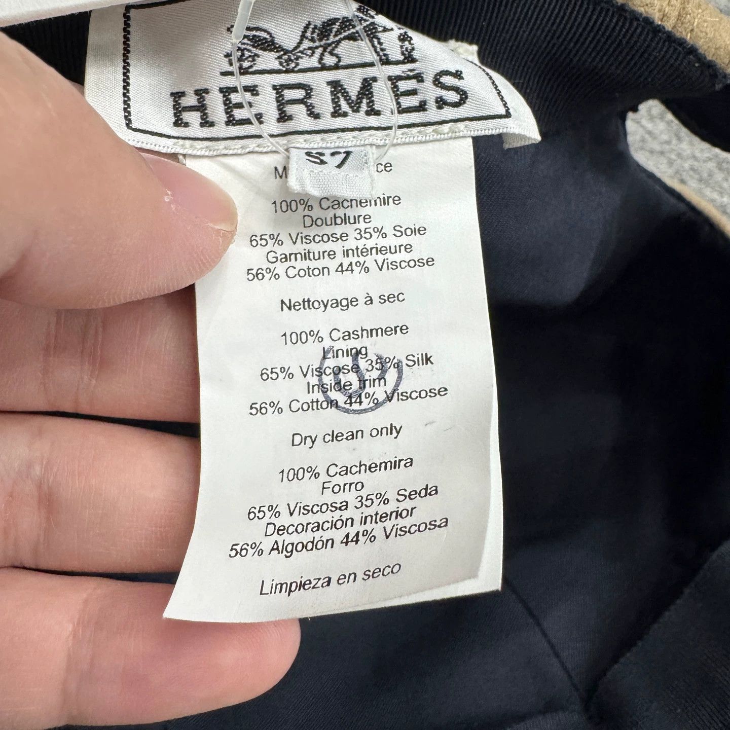 Hermes Beige Embroidered Baseball Cap Size ONE SIZE - 6 Thumbnail