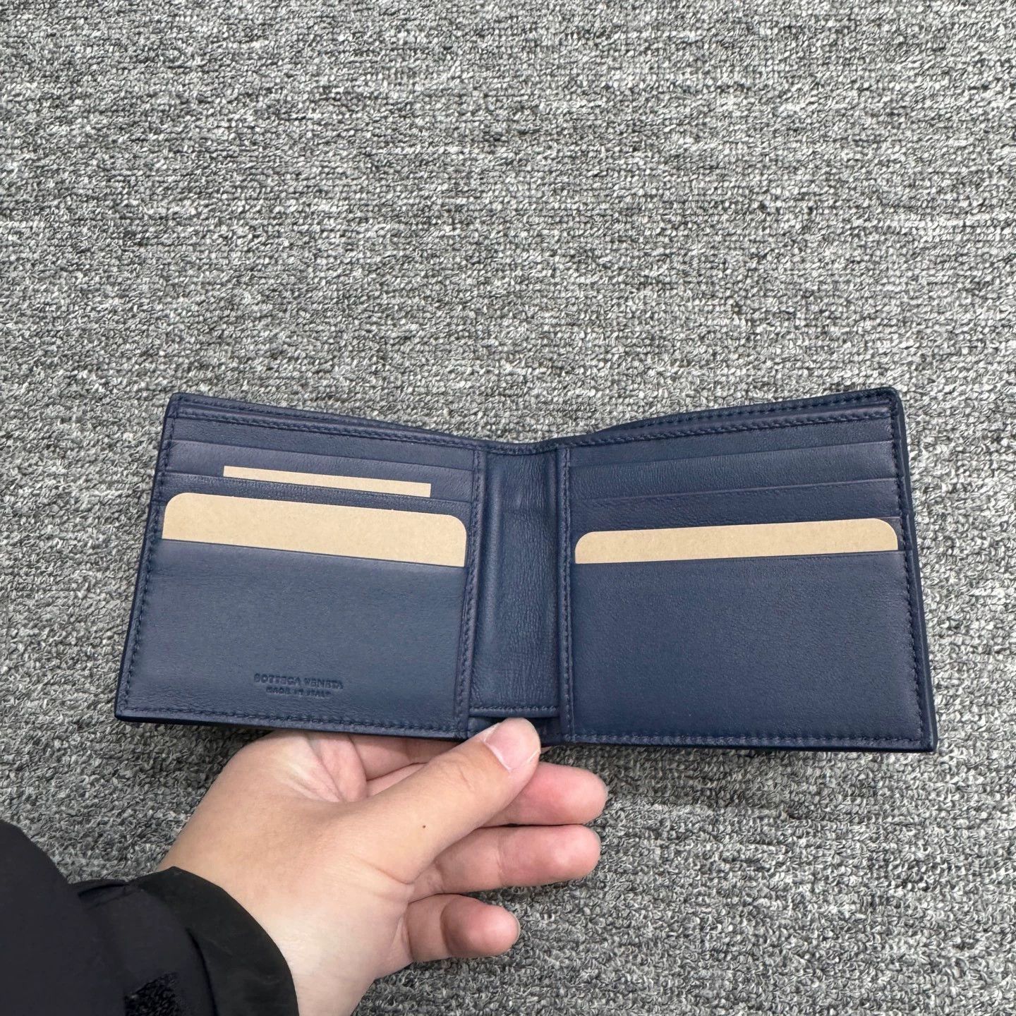 Bottega Veneta Blue Woven Pattern Wallet Size ONE SIZE - 4 Thumbnail