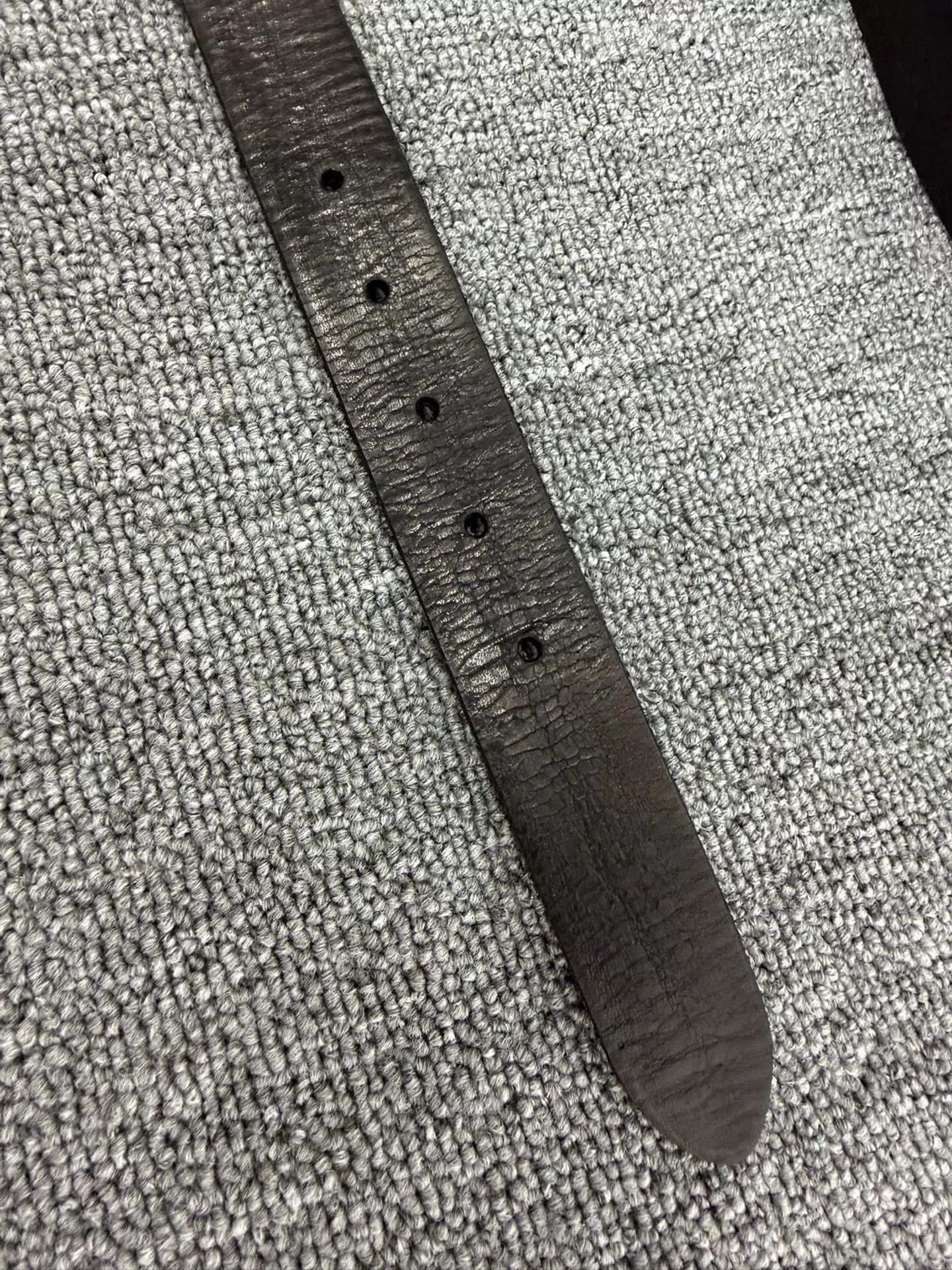 Saint Laurent Paris Black Leather Belt with Gold Buckle Size ONE SIZE - 4 Thumbnail