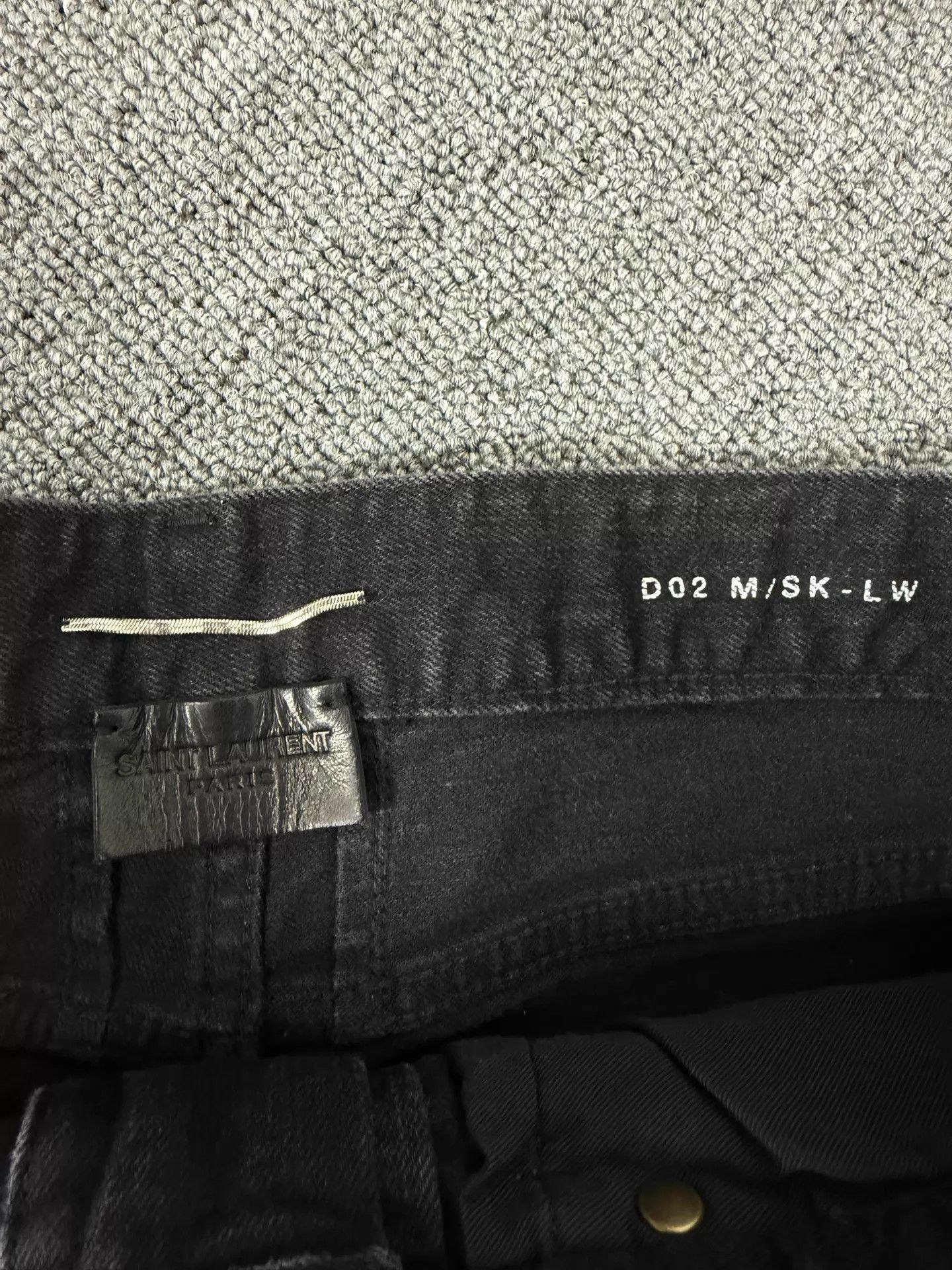 Saint Laurent Paris Black Ripped Denim Jeans Size US 32 / EU 48 - 4 Thumbnail