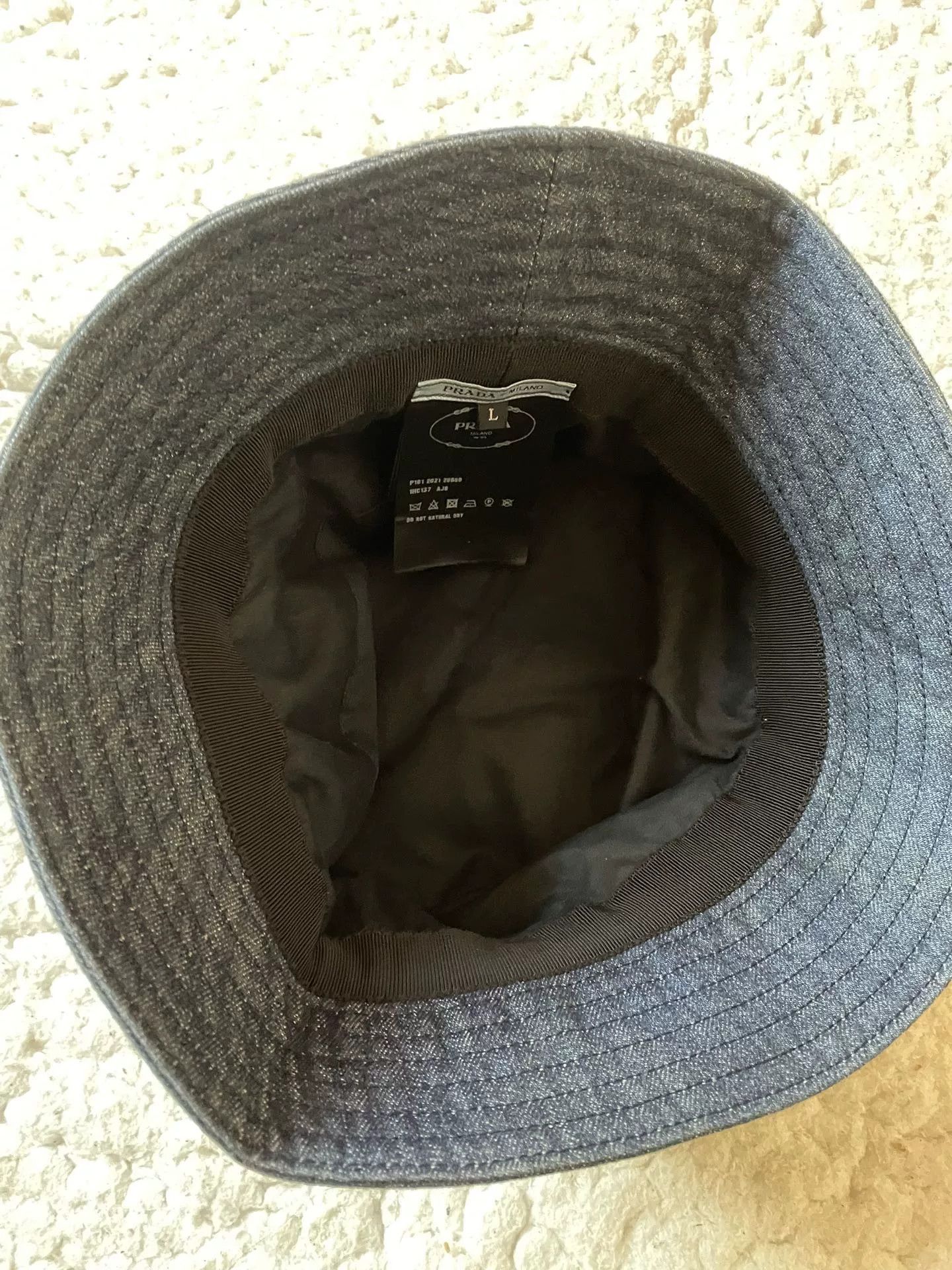 Prada Prada Denim Bucket Hat L Size ONE SIZE - 4 Thumbnail