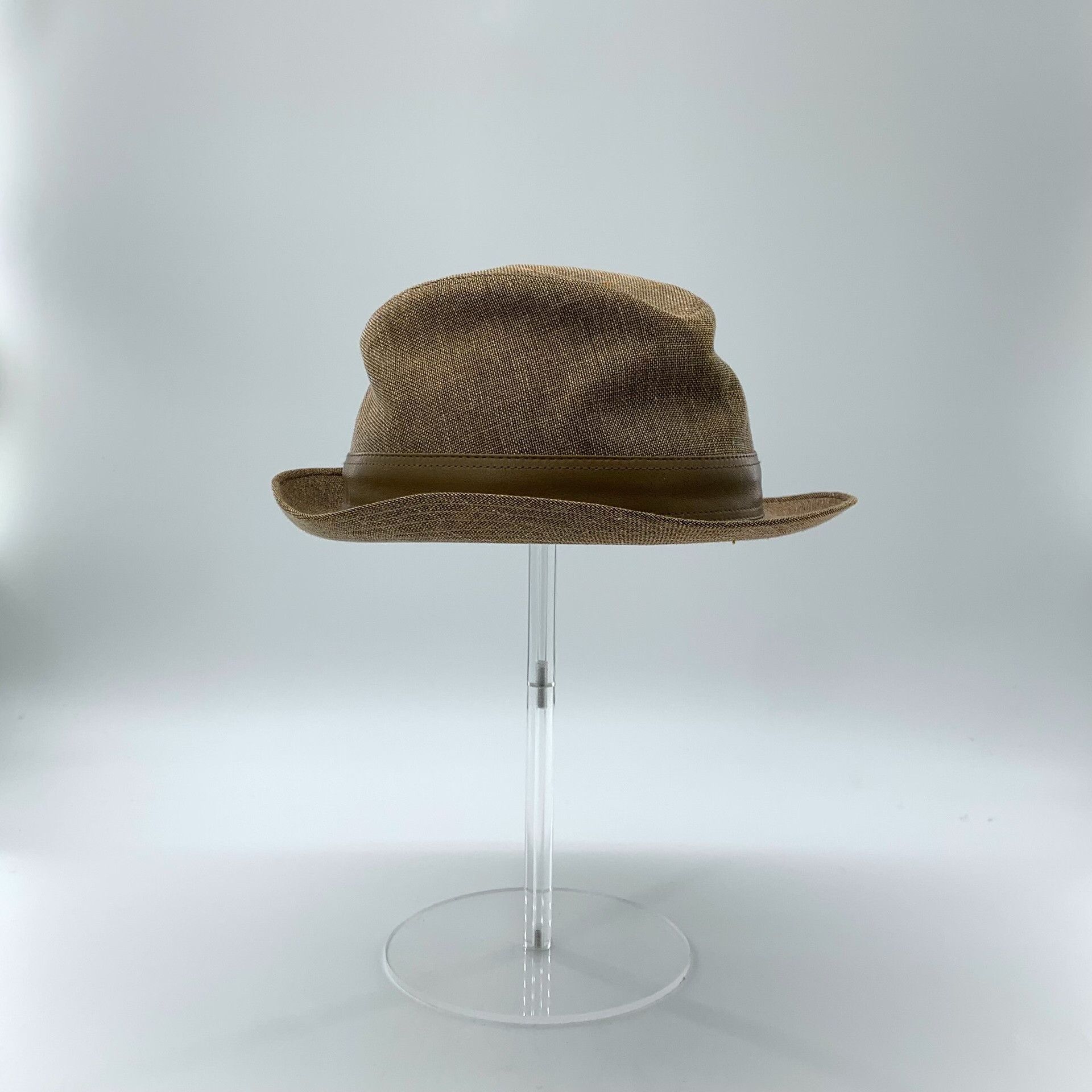 Hermes Hermes Brown Linen Casual Bucket Hat Size ONE SIZE - 3 Thumbnail