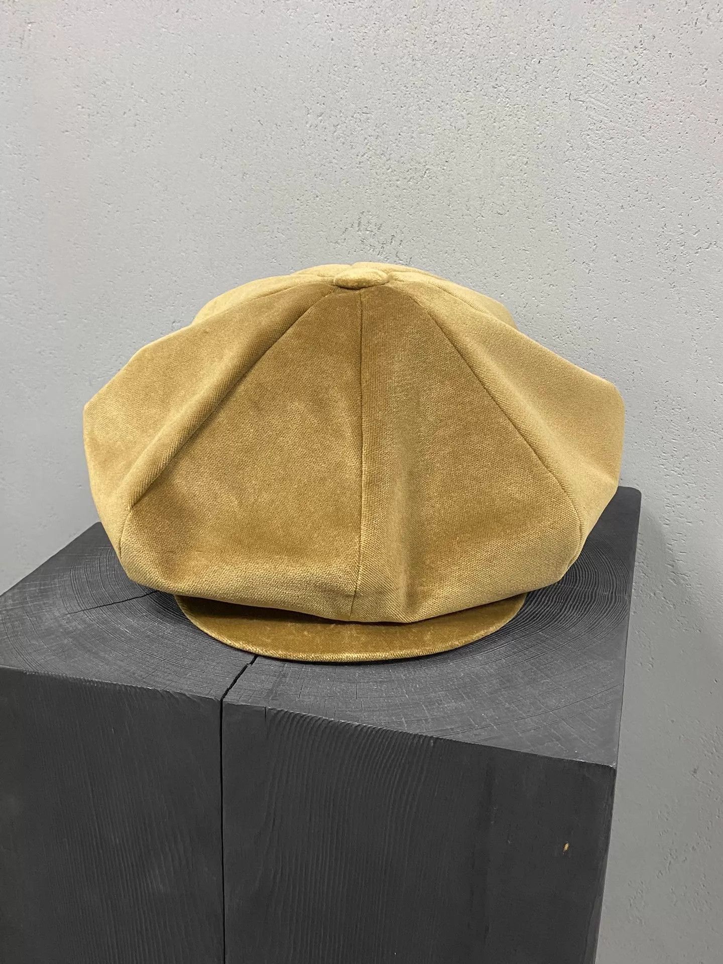 Number (N)ine Beige Octagonal Newsboy Cap Size ONE SIZE - 3 Thumbnail