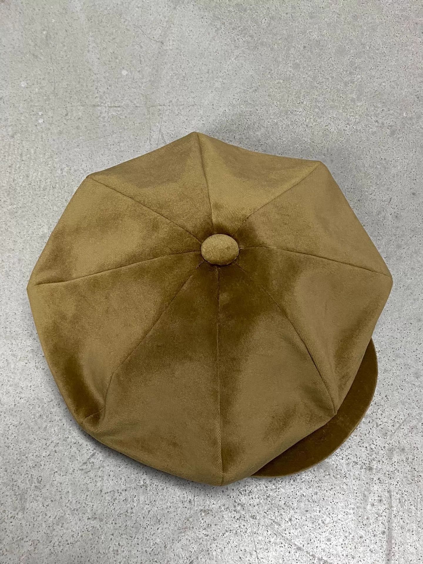 Number (N)ine Beige Octagonal Newsboy Cap Size ONE SIZE - 2 Thumbnail