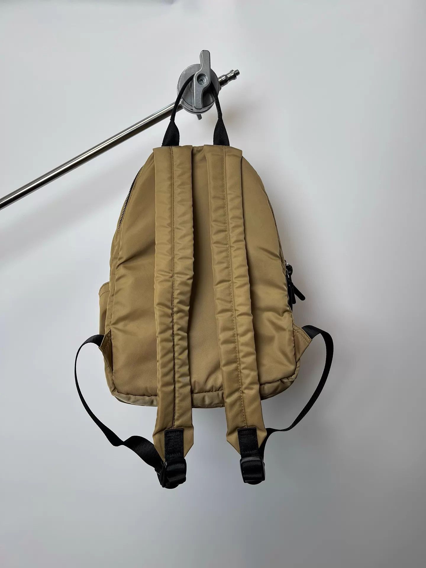 Yohji Yamamoto Beige Nylon Backpack with Front Zip Pocket Size ONE SIZE - 4 Thumbnail