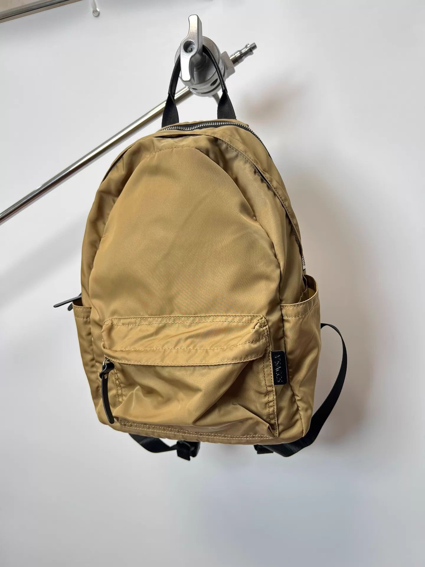 Yohji Yamamoto Beige Nylon Backpack with Front Zip Pocket Size ONE SIZE - 2 Thumbnail