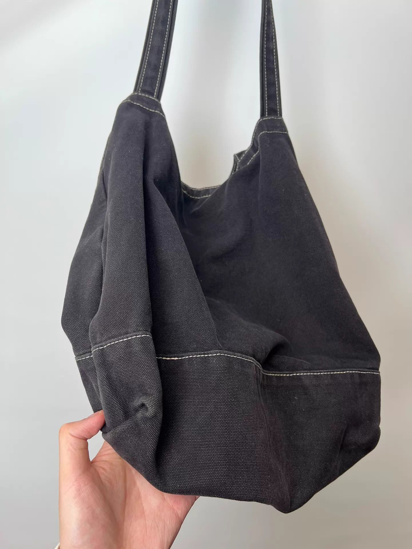 Unknown London Black Tote Bag with GURUGURU Graphic Print Size ONE SIZE - 6 Thumbnail