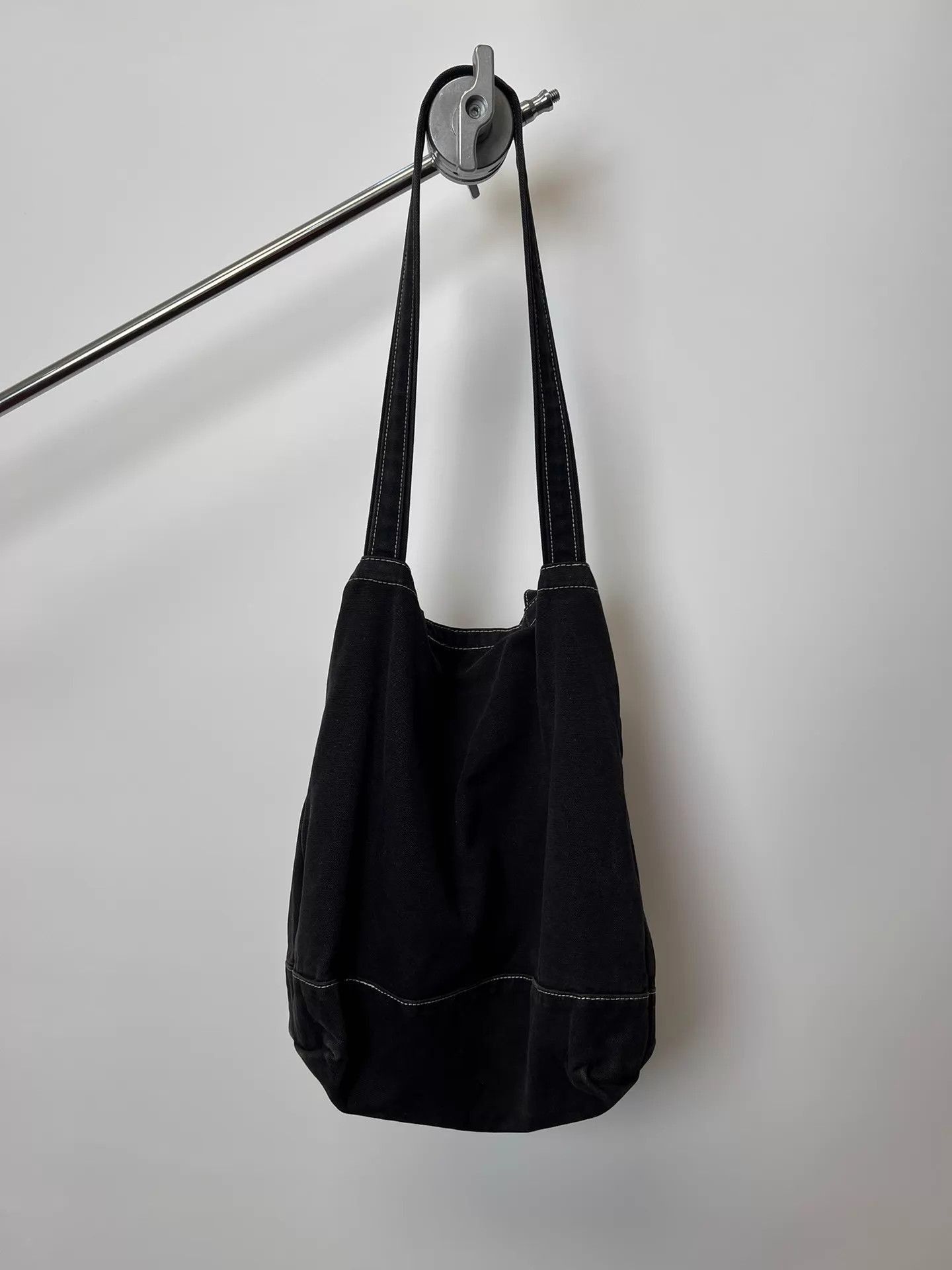 Unknown London Black Tote Bag with GURUGURU Graphic Print Size ONE SIZE - 5 Thumbnail