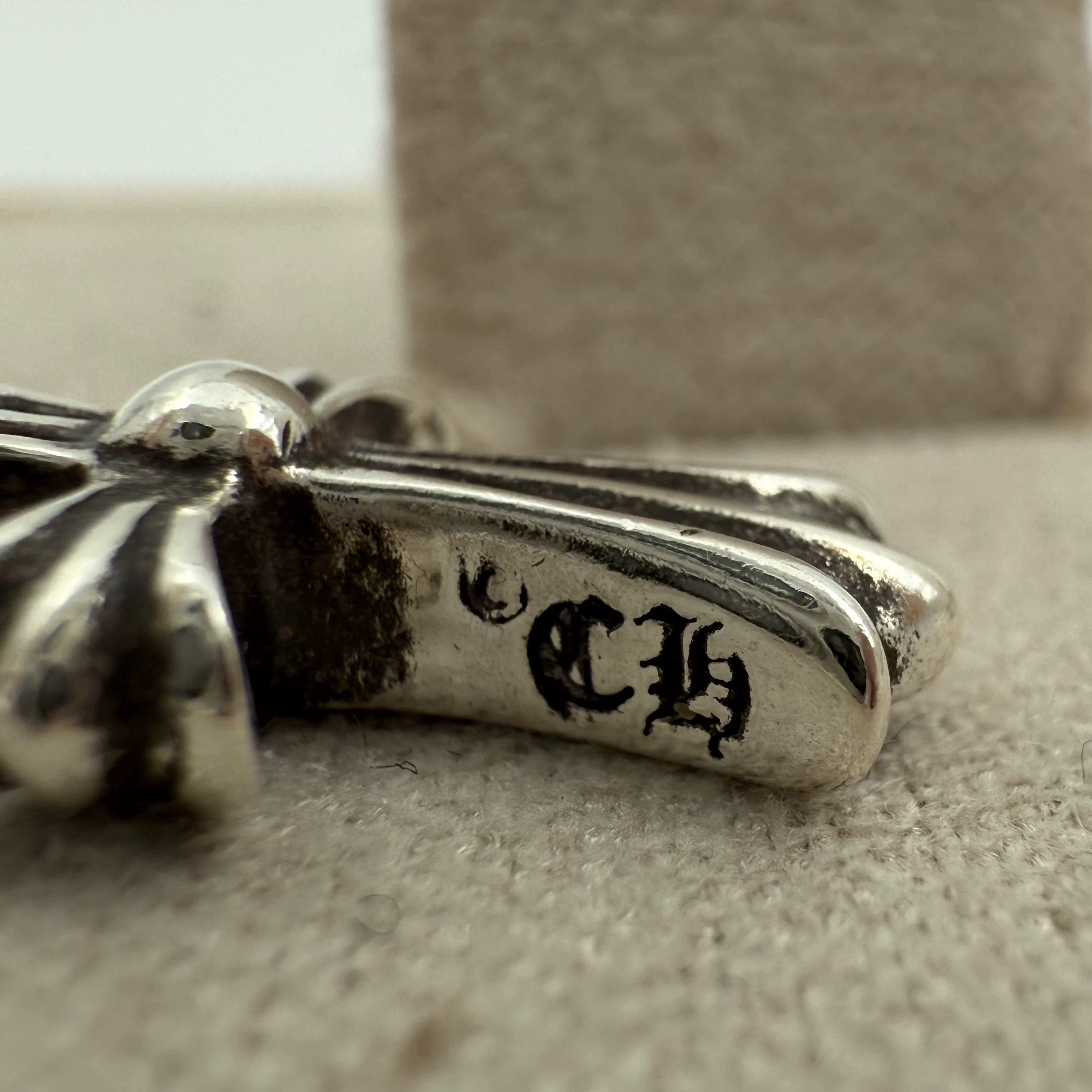 Chrome Hearts Silver Cross Pendant with Crystal Accents Size ONE SIZE - 5 Thumbnail
