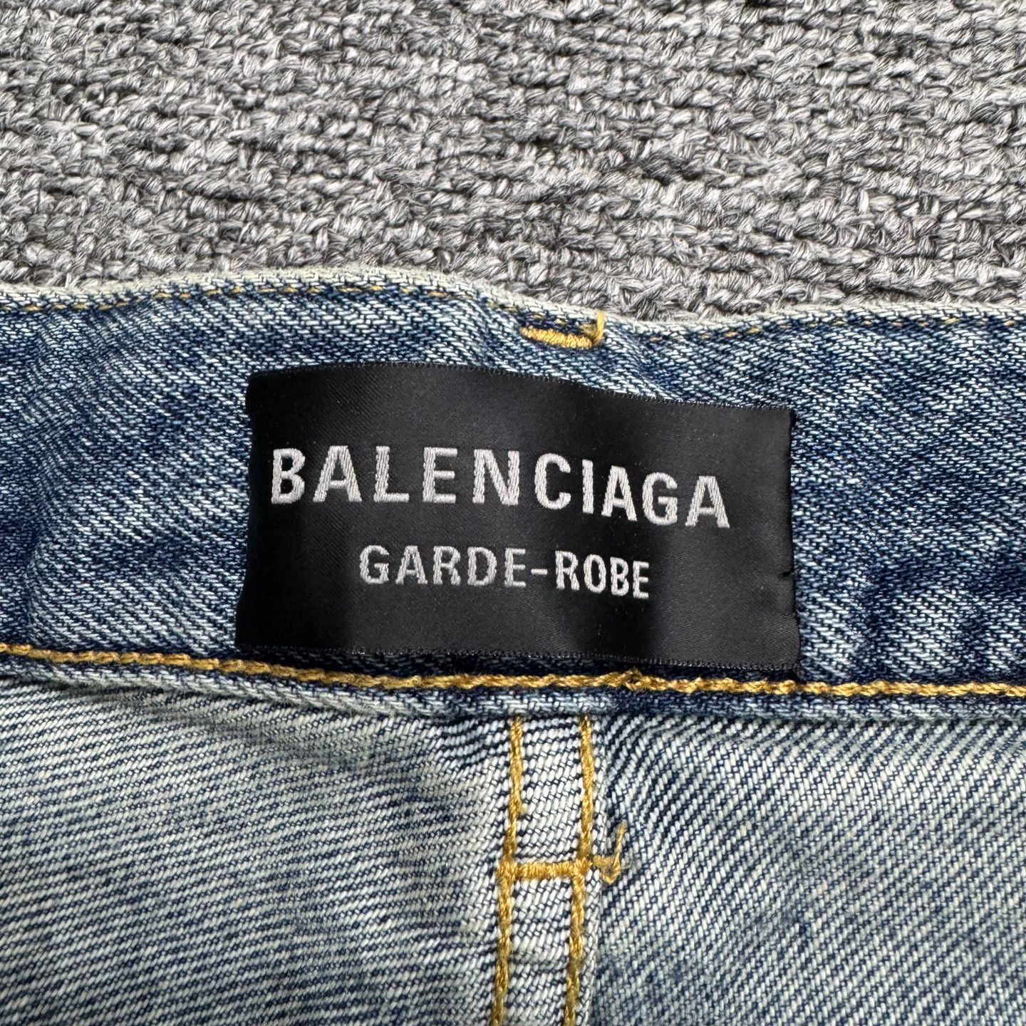 Balenciaga Blue Wide-Leg Denim Jeans Size US 32 / EU 48 - 2 Thumbnail