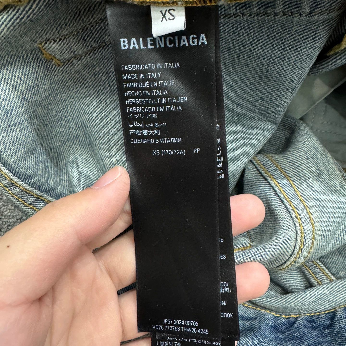 Balenciaga Blue Wide-Leg Denim Jeans Size US 32 / EU 48 - 3 Thumbnail
