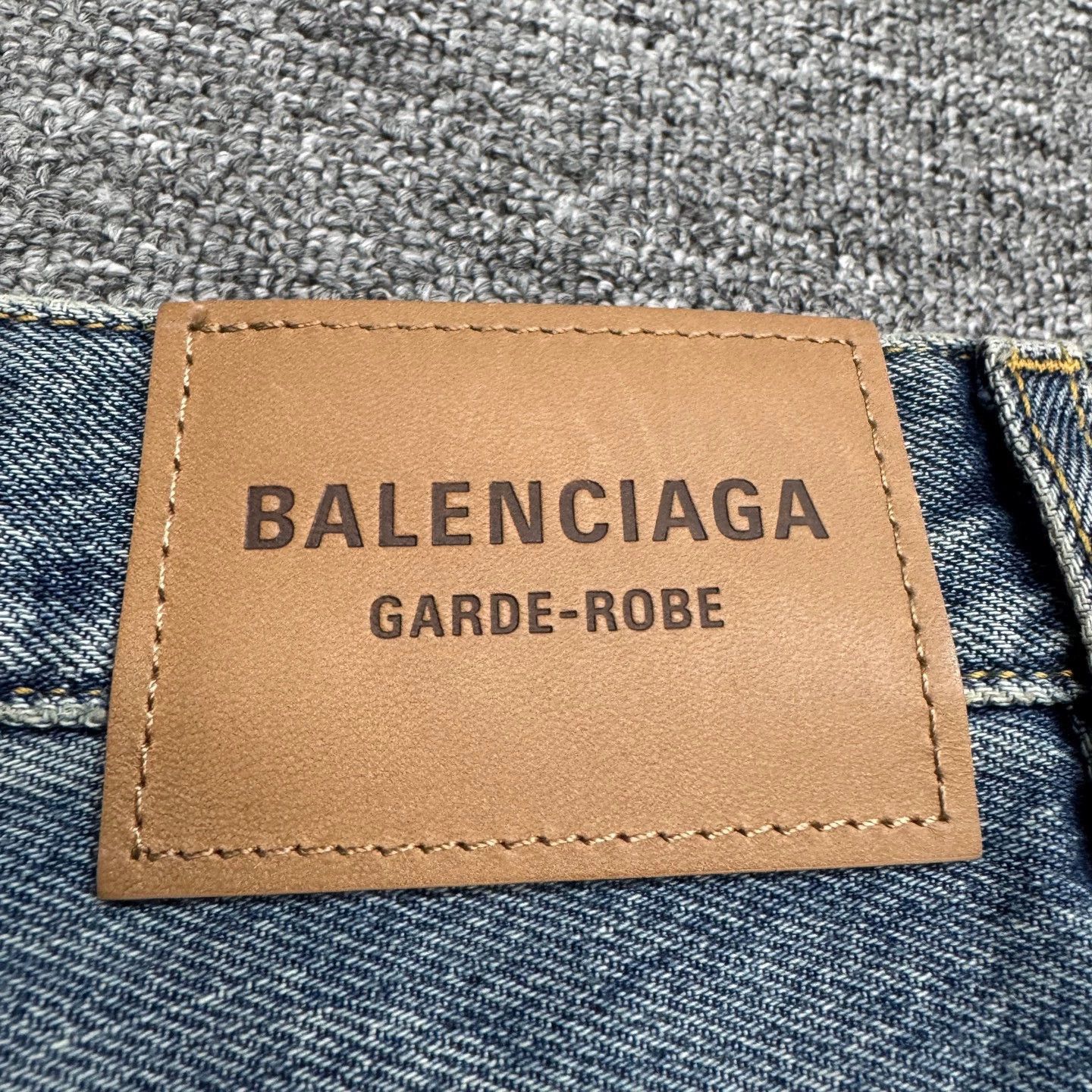 Balenciaga Blue Wide-Leg Denim Jeans Size US 32 / EU 48 - 6 Thumbnail