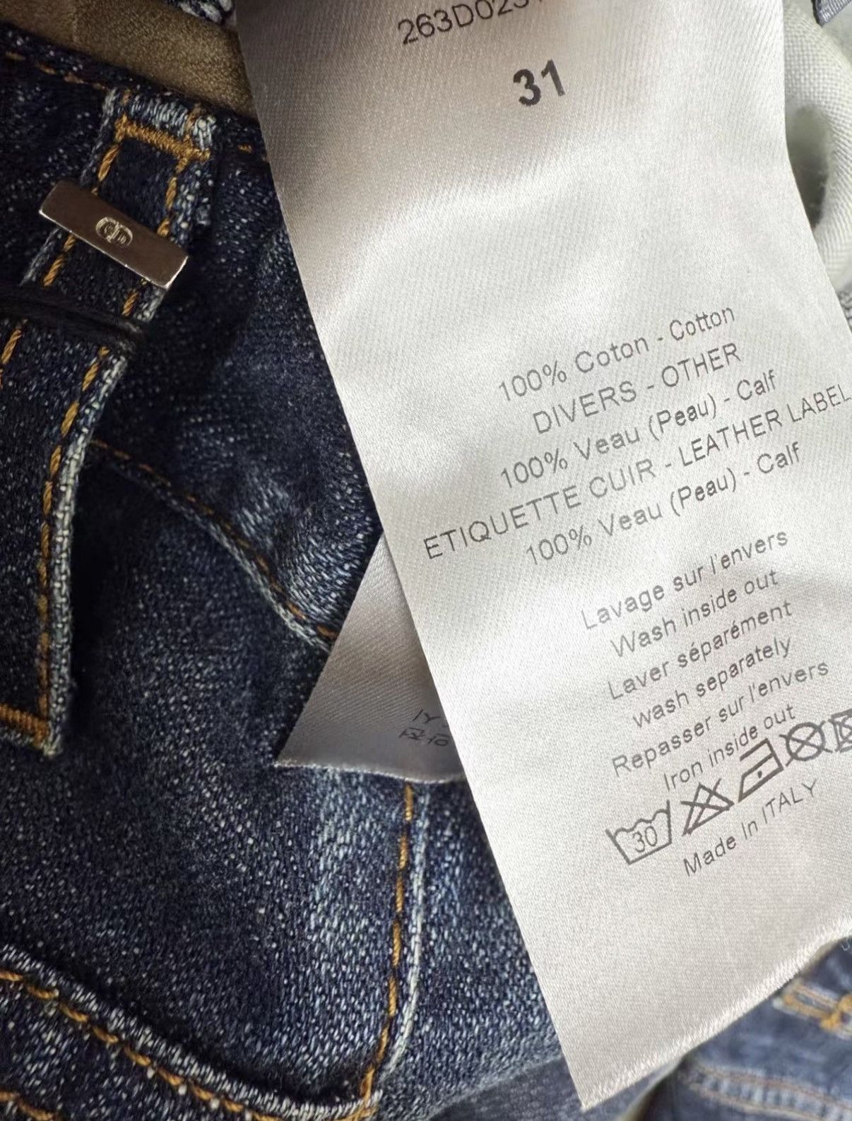 Dior Blue Denim Jeans Size US 32 / EU 48 - 7 Thumbnail