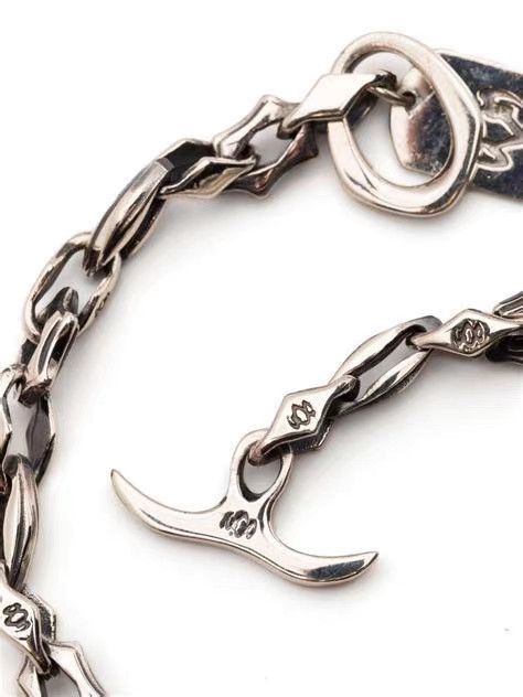 Yohji Yamamoto Silver Chain Bracelet with Decorative Charm Size ONE SIZE - 5 Thumbnail