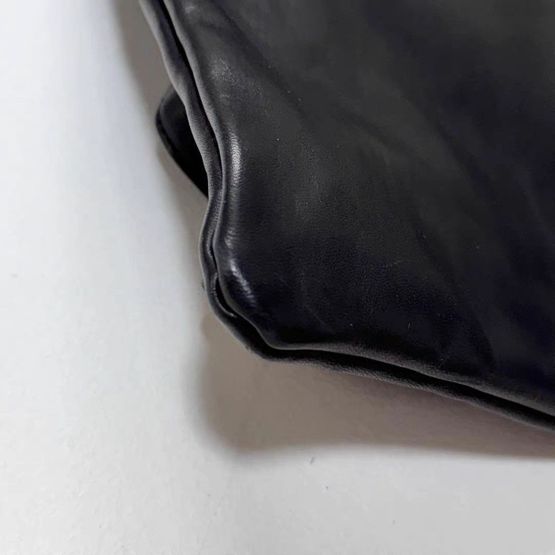 Isamu Katayama Backlash Black Leather Crossbody Bag with Zipper Pocket Size ONE SIZE - 5 Thumbnail