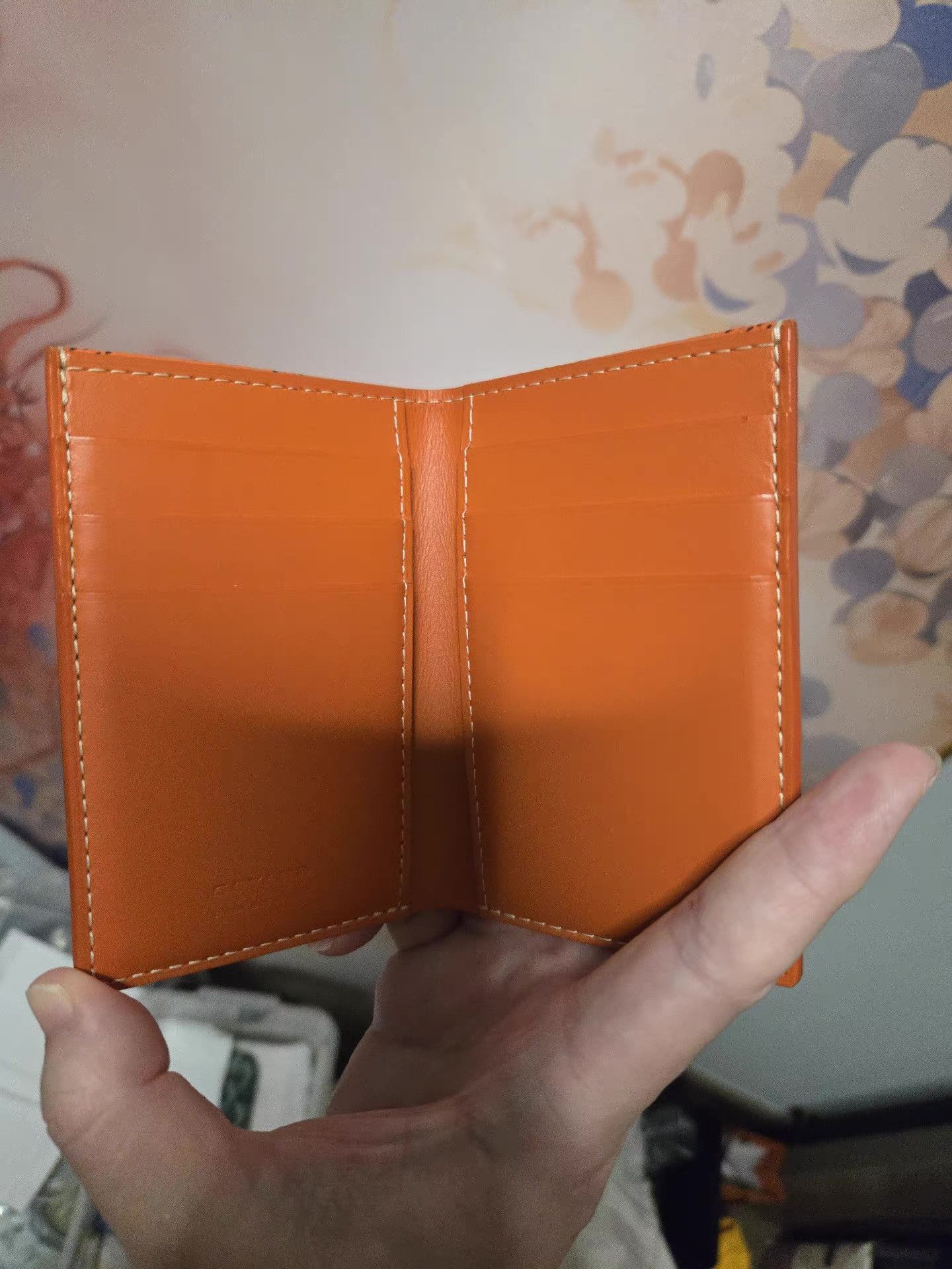 Goyard Orange Patterned Small Pouch Wallet Size ONE SIZE - 5 Thumbnail