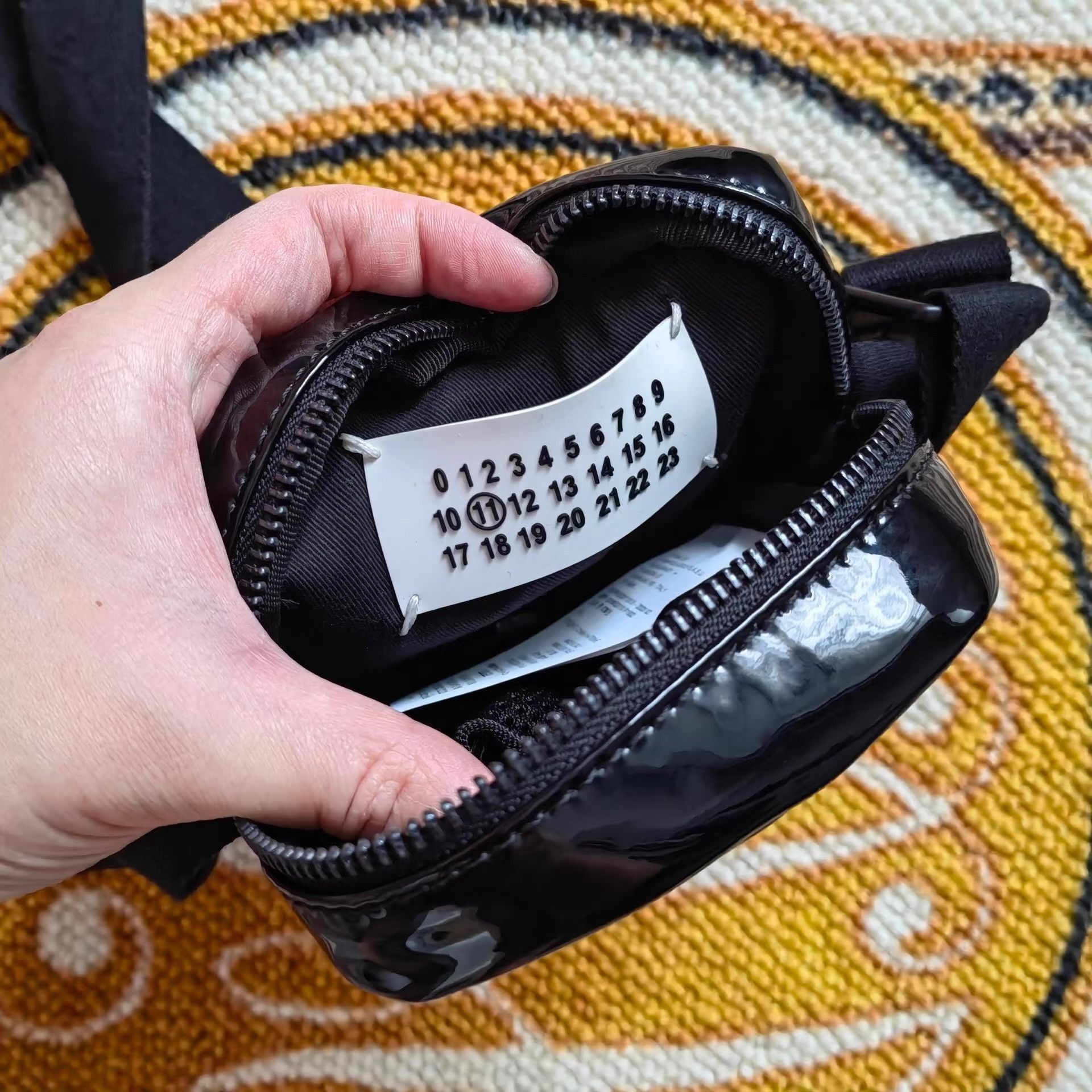 Maison Margiela Black Shiny Crossbody Mini Bag Size ONE SIZE - 2 Thumbnail