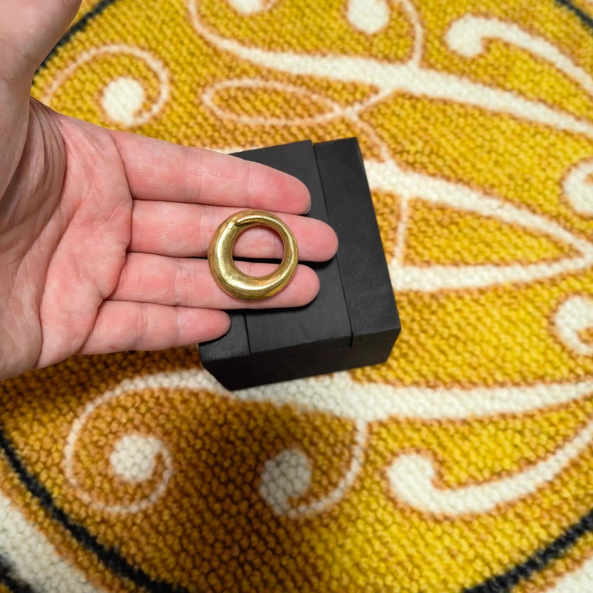 Parts Of Four Gold Ring with Simple Design Size ONE SIZE - 3 Thumbnail