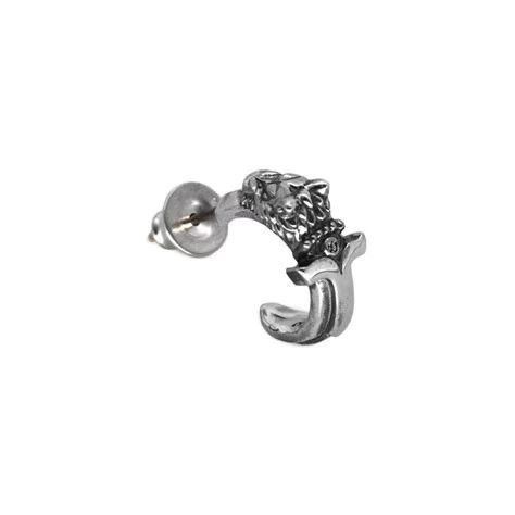 Yohji Yamamoto Silver Decorative Ring with Intricate Detailing Size ONE SIZE - 6 Thumbnail