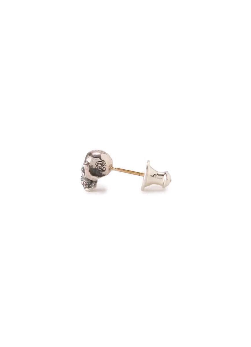 Yohji Yamamoto Silver Skull Stud Earring Size ONE SIZE - 3 Thumbnail