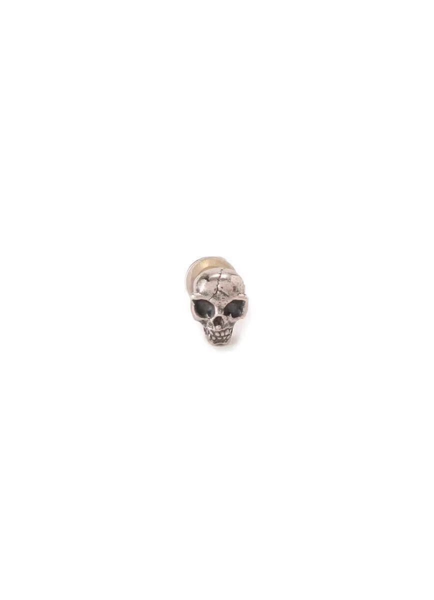 Yohji Yamamoto Silver Skull Stud Earring Size ONE SIZE - 2 Thumbnail