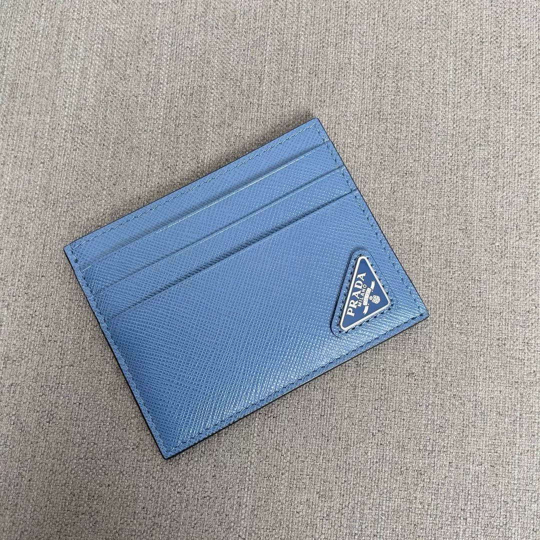 Prada Prada New Triangle Logo Card Holder Size ONE SIZE - 2 Thumbnail