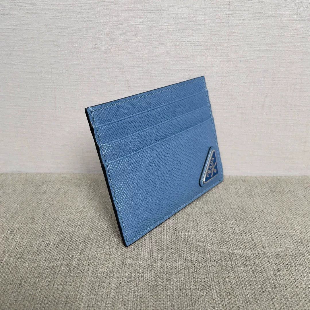 Prada Prada New Triangle Logo Card Holder Size ONE SIZE - 4 Thumbnail