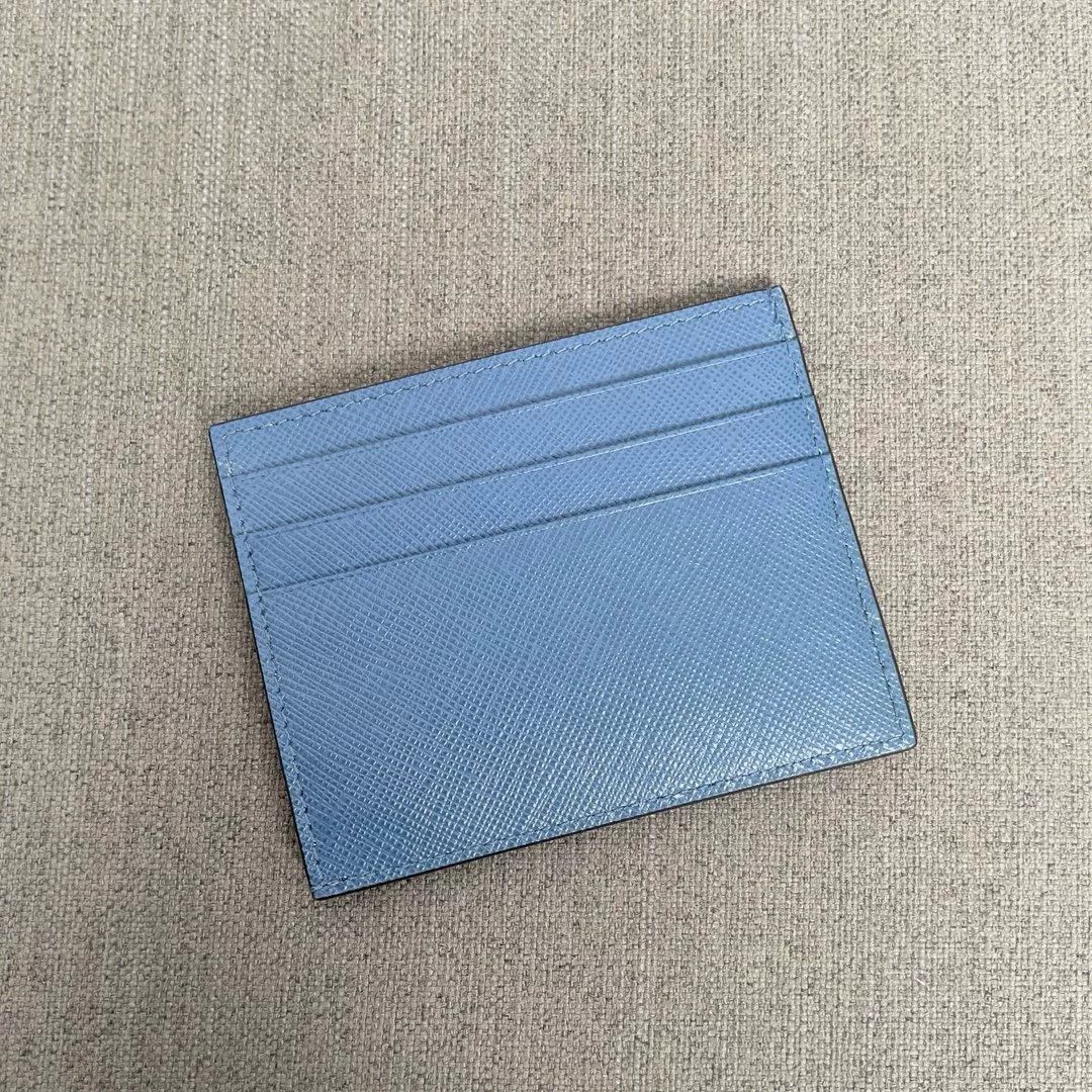 Prada Prada New Triangle Logo Card Holder Size ONE SIZE - 3 Thumbnail