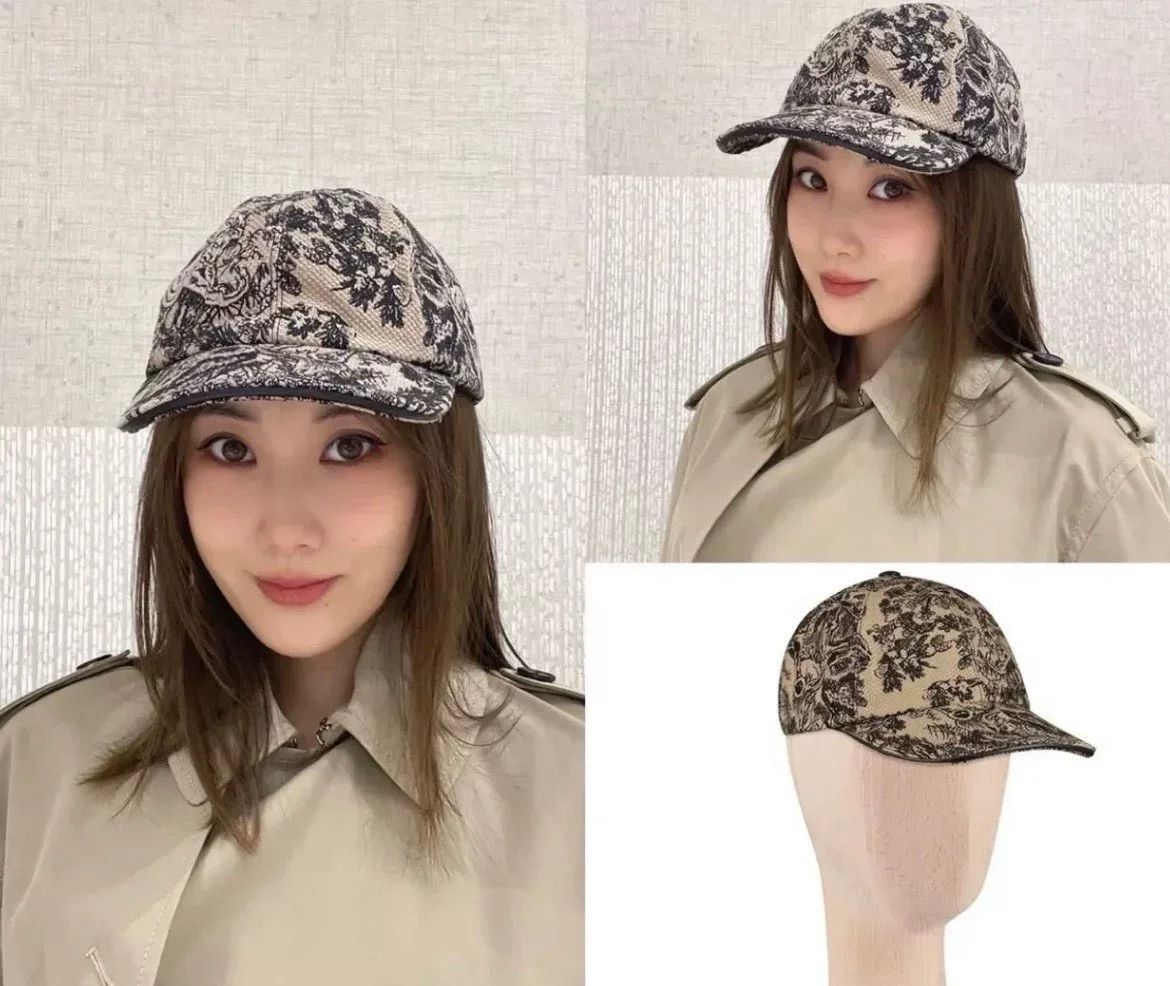 Dior Dior Zoo Embroidery Floral Baseball Cap Size ONE SIZE - 8 Thumbnail