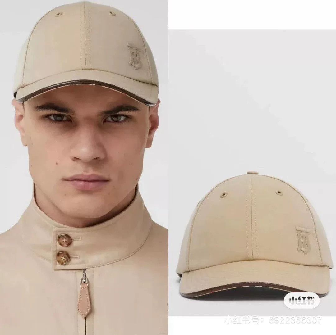 Burberry Burberry TB Logo Check Lining Beige Cap Size ONE SIZE - 9 Thumbnail