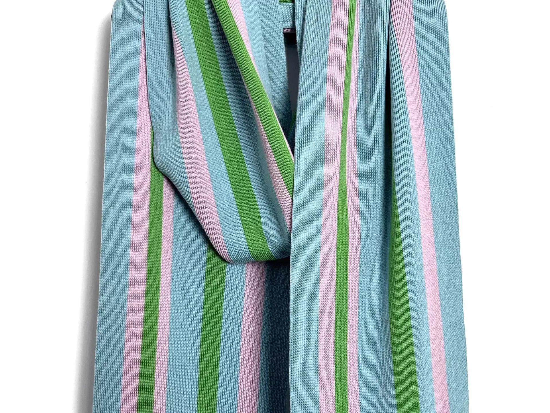 Dior Multi-Colored Striped Fringed Scarf Size ONE SIZE - 2 Thumbnail
